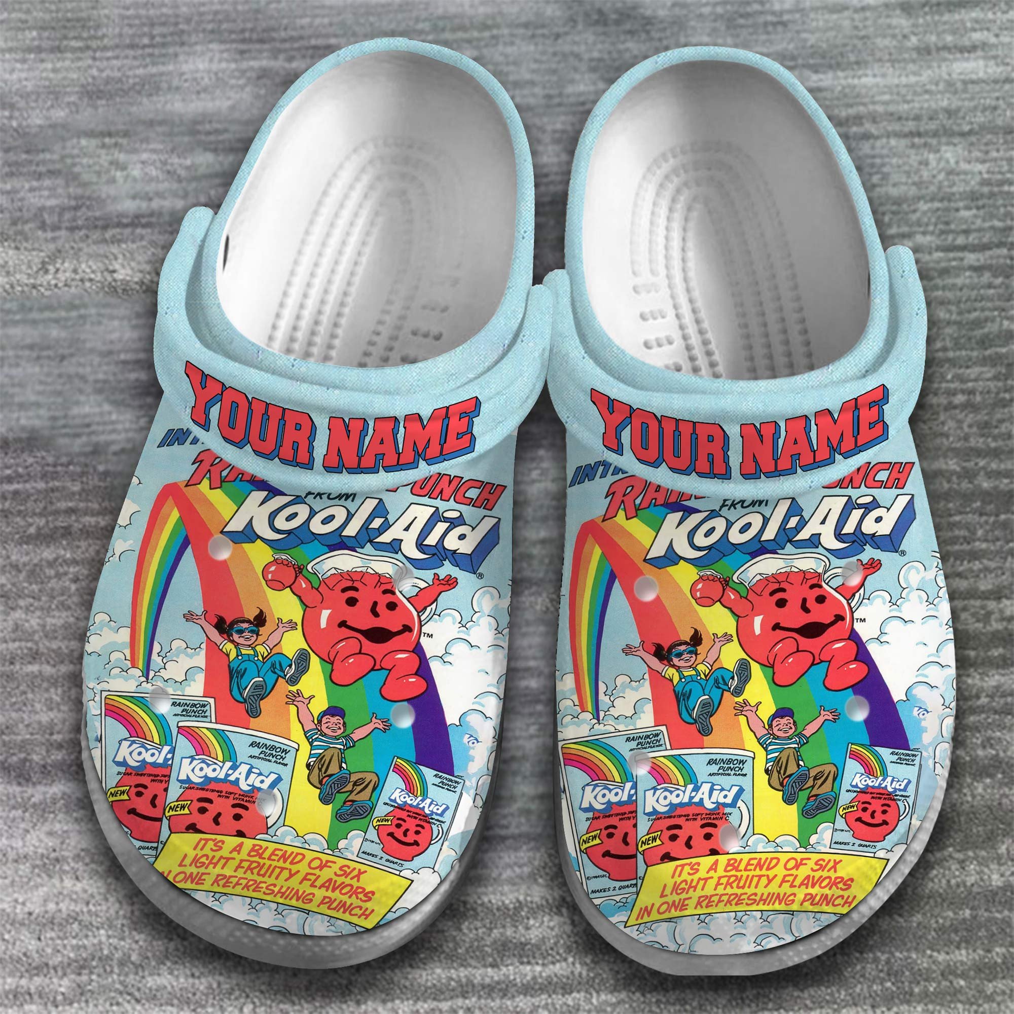 Merchidea Kool-Aid Drink Crocs Crocband Clogs Shoes Comfortable For Men Women and Kids