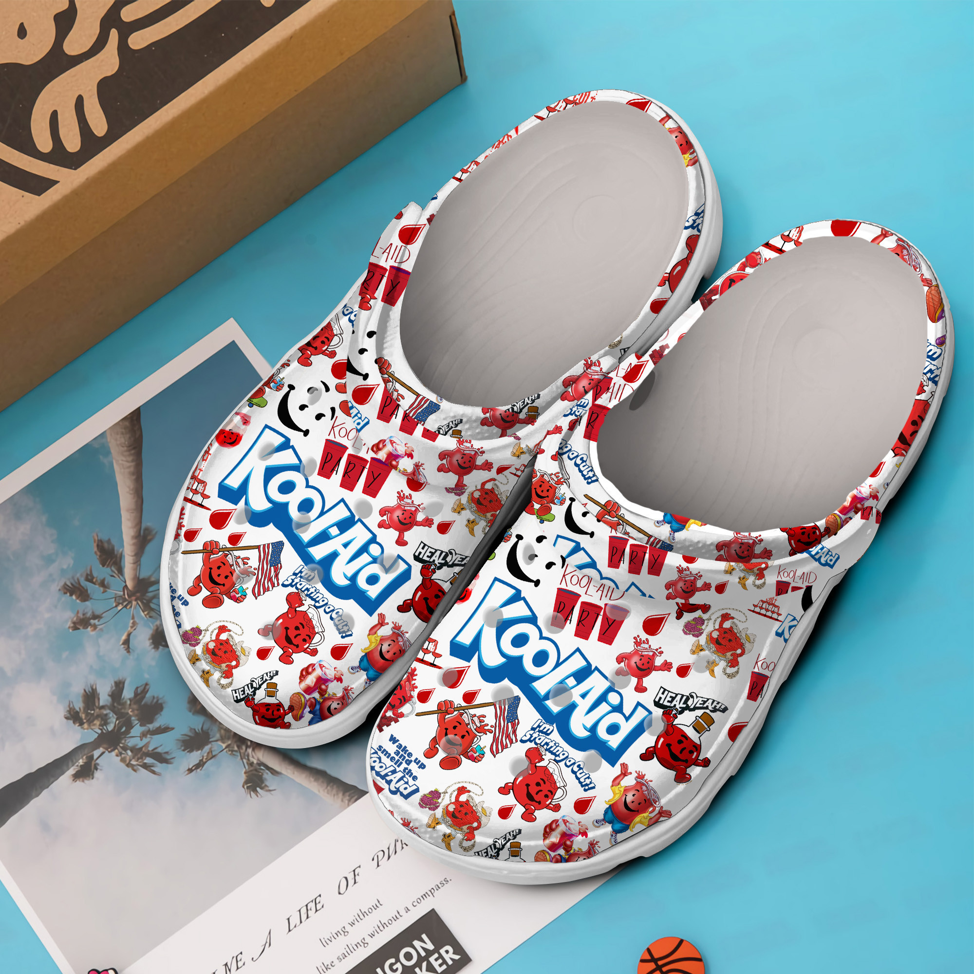 Merchidea Kool Aid Drink Crocs Crocband Clogs Shoes Comfortable For Men Women and Kids