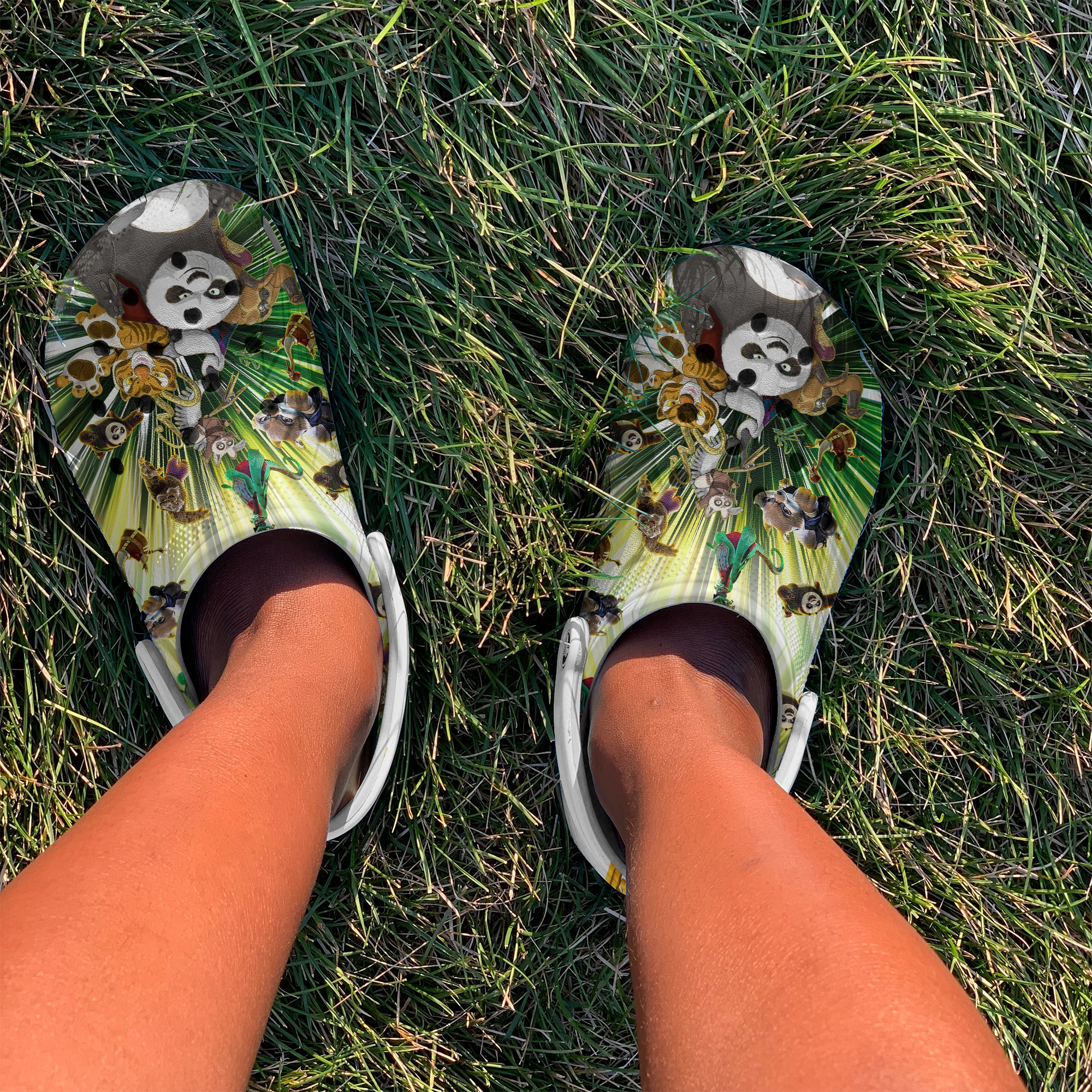 Merchidea Kung Fu Panda 4 Movie Crocs Crocband Clogs Shoes Comfortable For Men Women and Kids