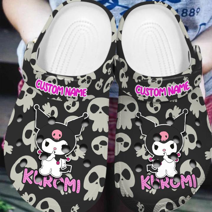 Merchidea Kuromi Cartoon Crocs Crocband Clogs Shoes Comfortable For Men Women and Kids