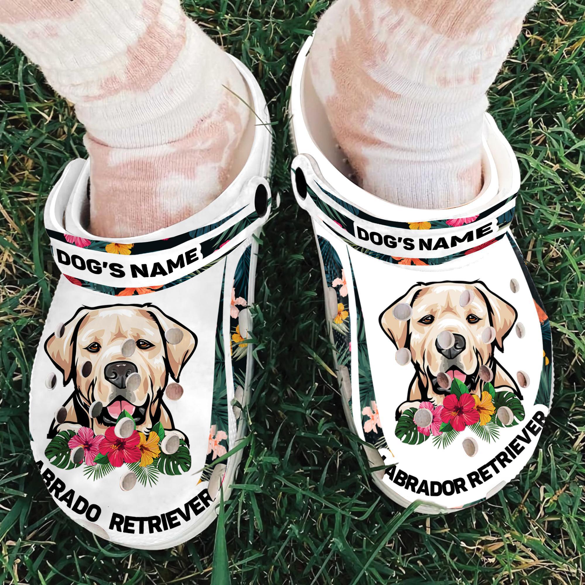 Merchidea Labrador Retriever Dog Crocs Crocband Clogs Shoes Comfortable For Men Women and Kids