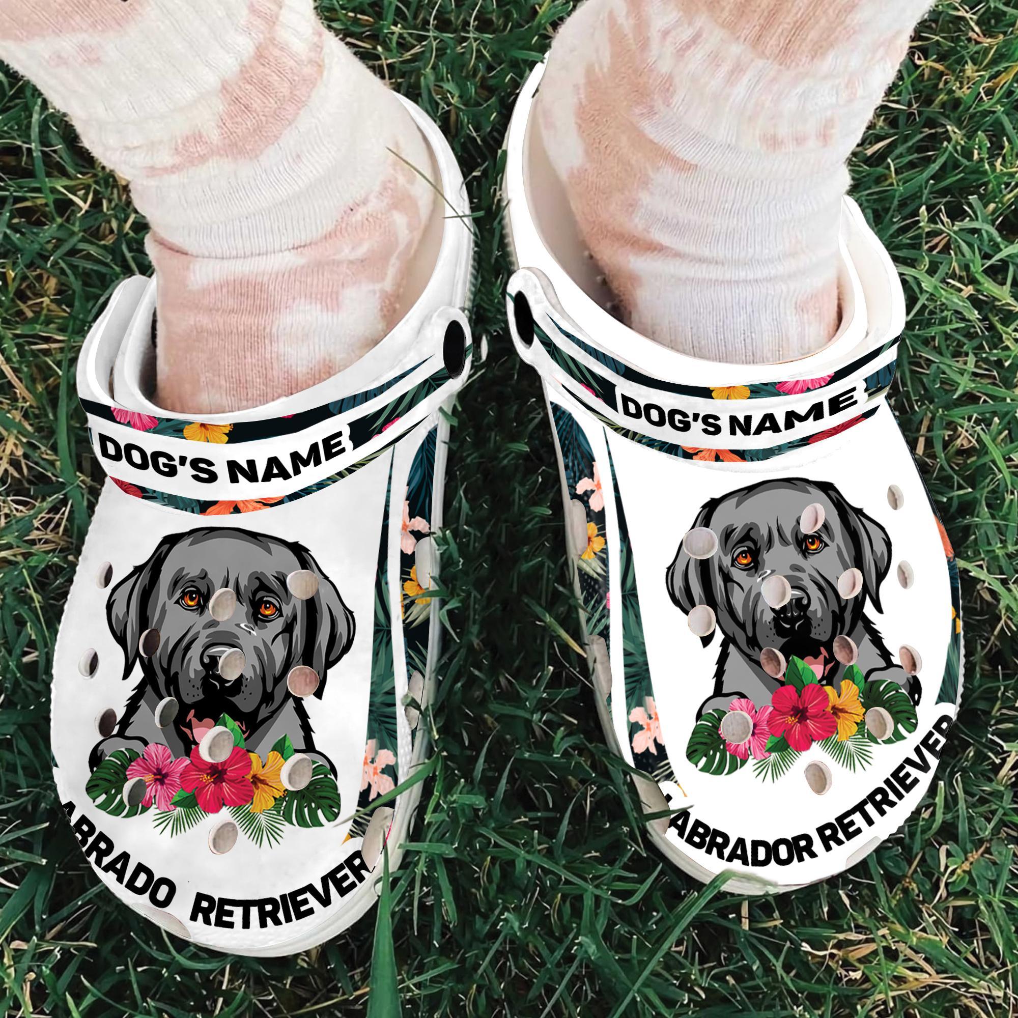 Merchidea Labrador Retriever Dog Crocs Crocband Clogs Shoes Comfortable For Men Women and Kids