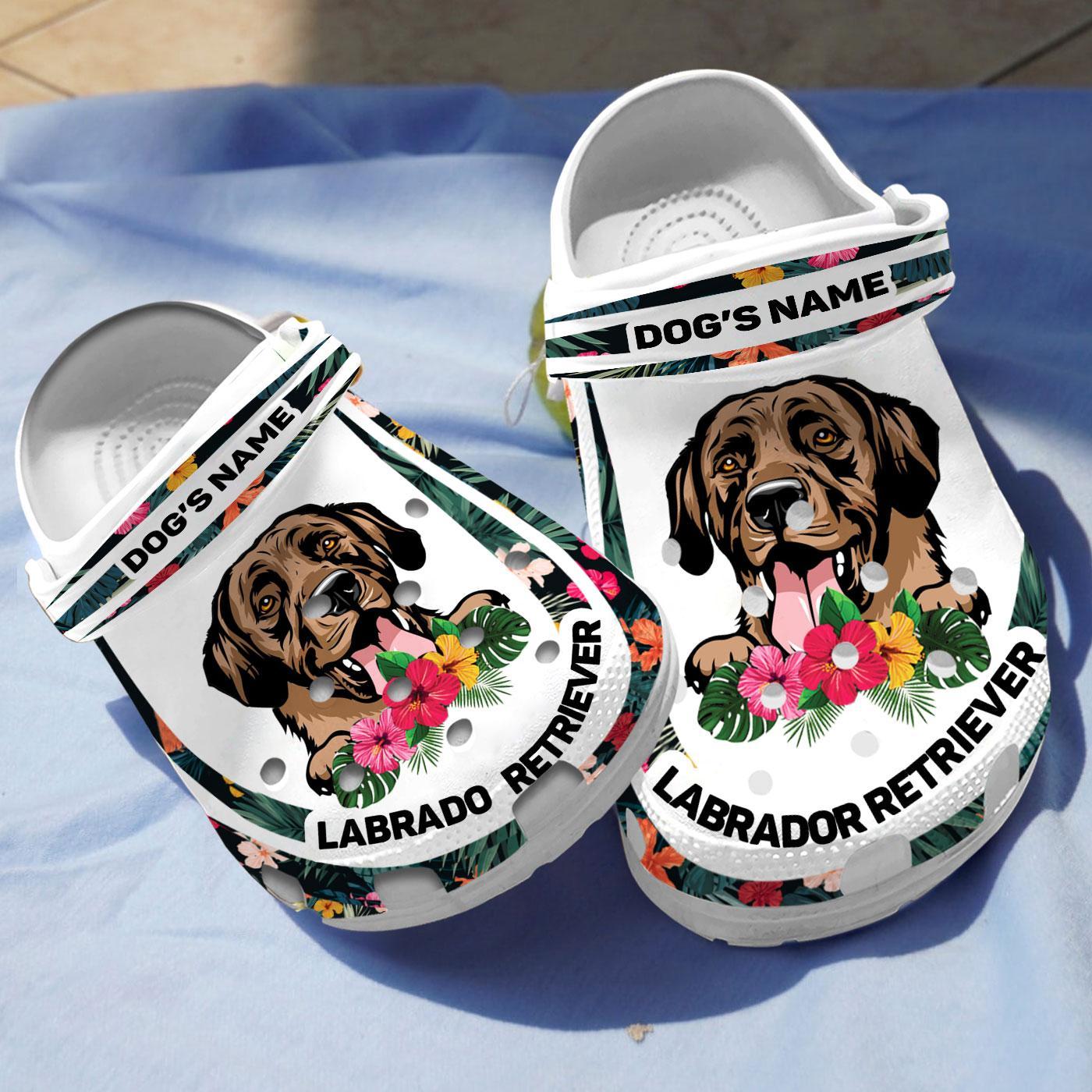 Merchidea Labrador Retriever Dog Crocs Crocband Clogs Shoes Comfortable For Men Women and Kids