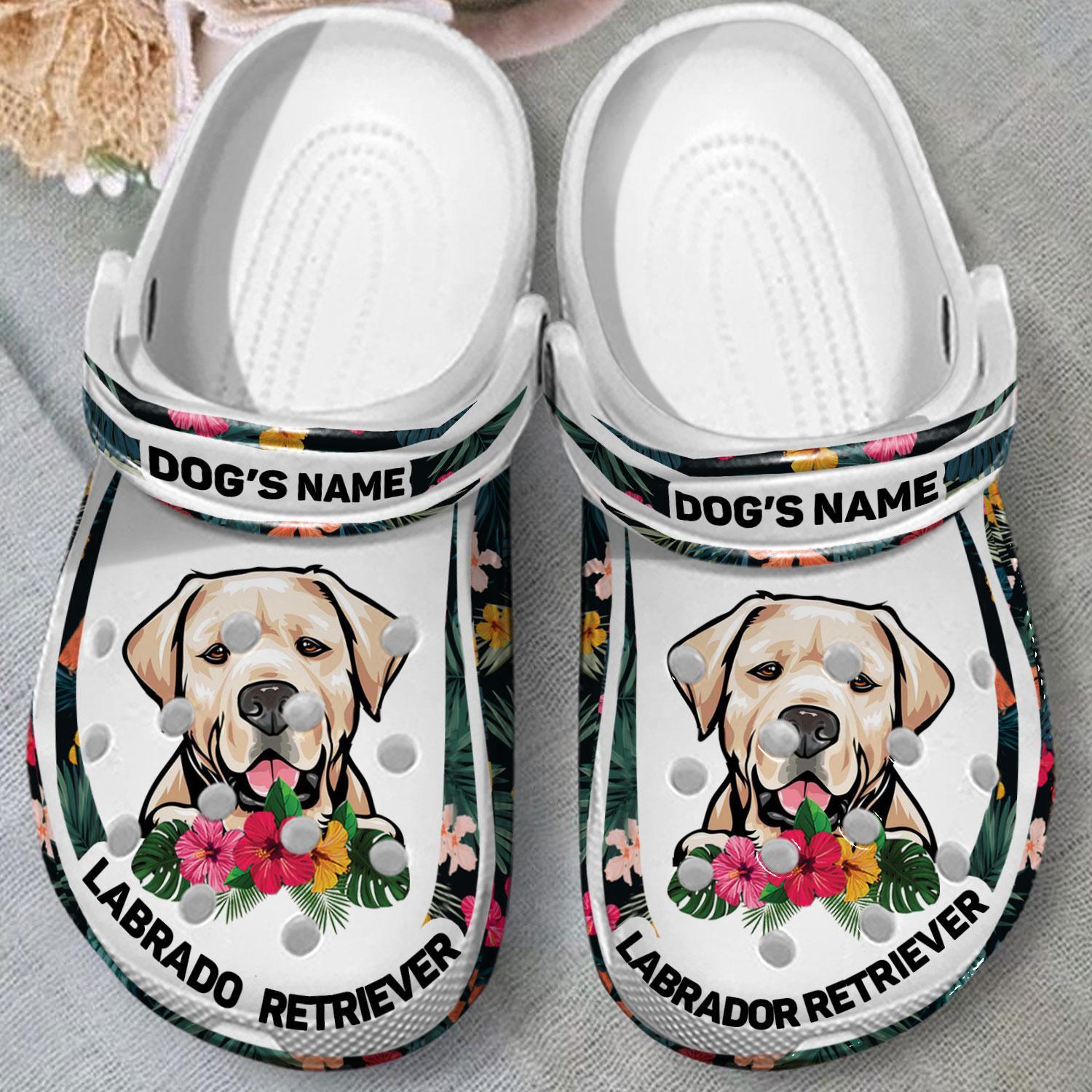 Merchidea Labrador Retriever Dog Crocs Crocband Clogs Shoes Comfortable For Men Women and Kids