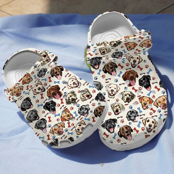 Merchidea Labrador Retriever Dog Crocs Crocband Clogs Shoes Comfortable For Men Women and Kids