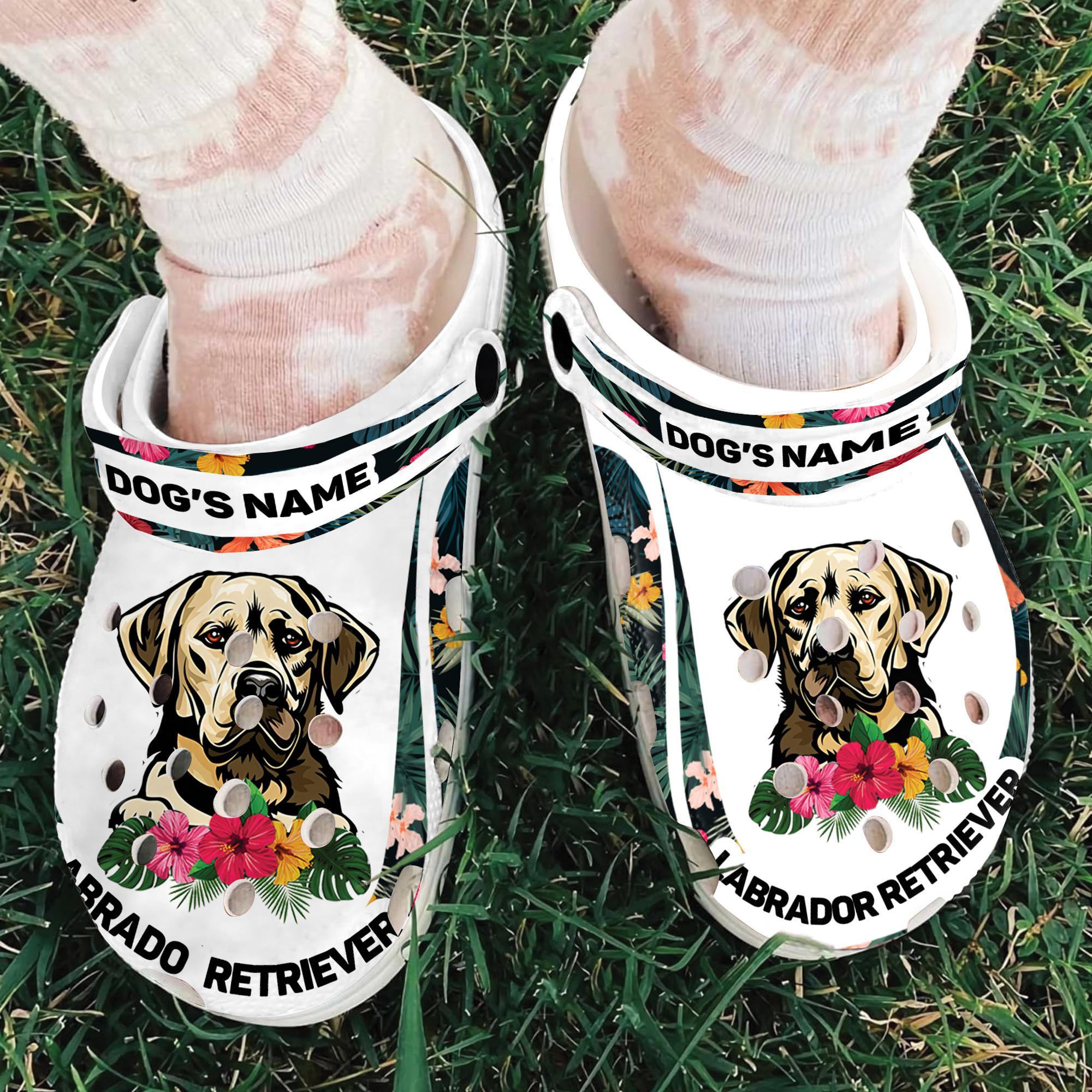 Merchidea Labrador Retriever Dog Crocs Crocband Clogs Shoes Comfortable For Men Women and Kids