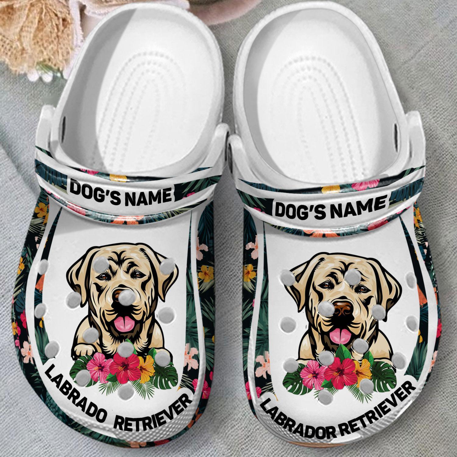 Merchidea Labrador Retriever Dog Crocs Crocband Clogs Shoes Comfortable For Men Women and Kids