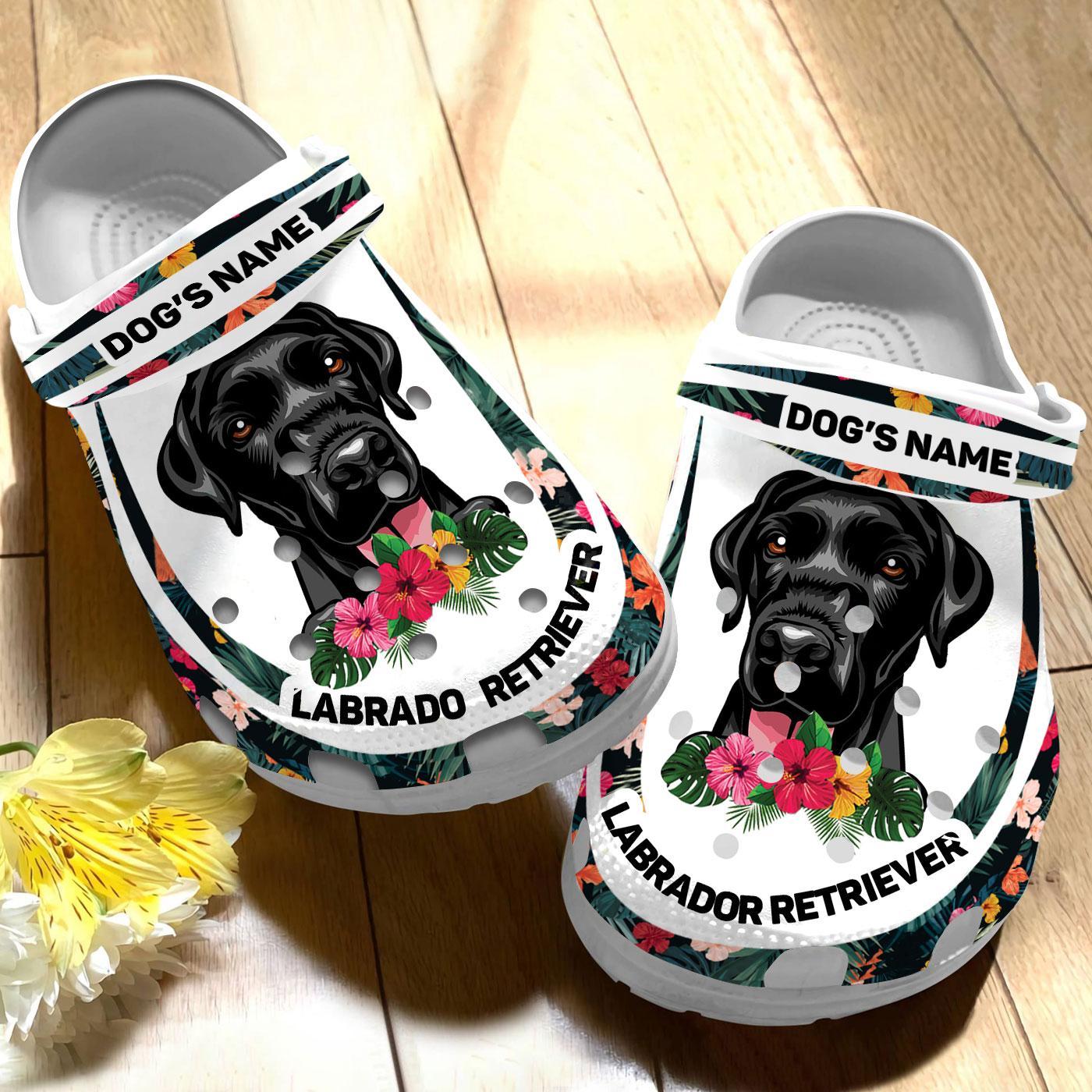 Merchidea Labrador Retriever Dog Crocs Crocband Clogs Shoes Comfortable For Men Women and Kids