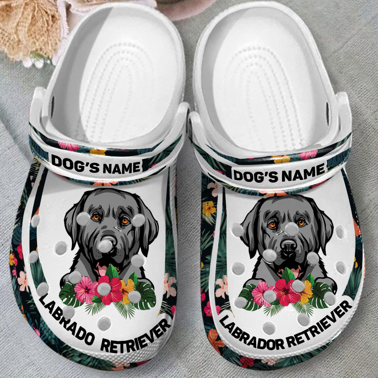 Merchidea Labrador Retriever Dog Crocs Crocband Clogs Shoes Comfortable For Men Women and Kids