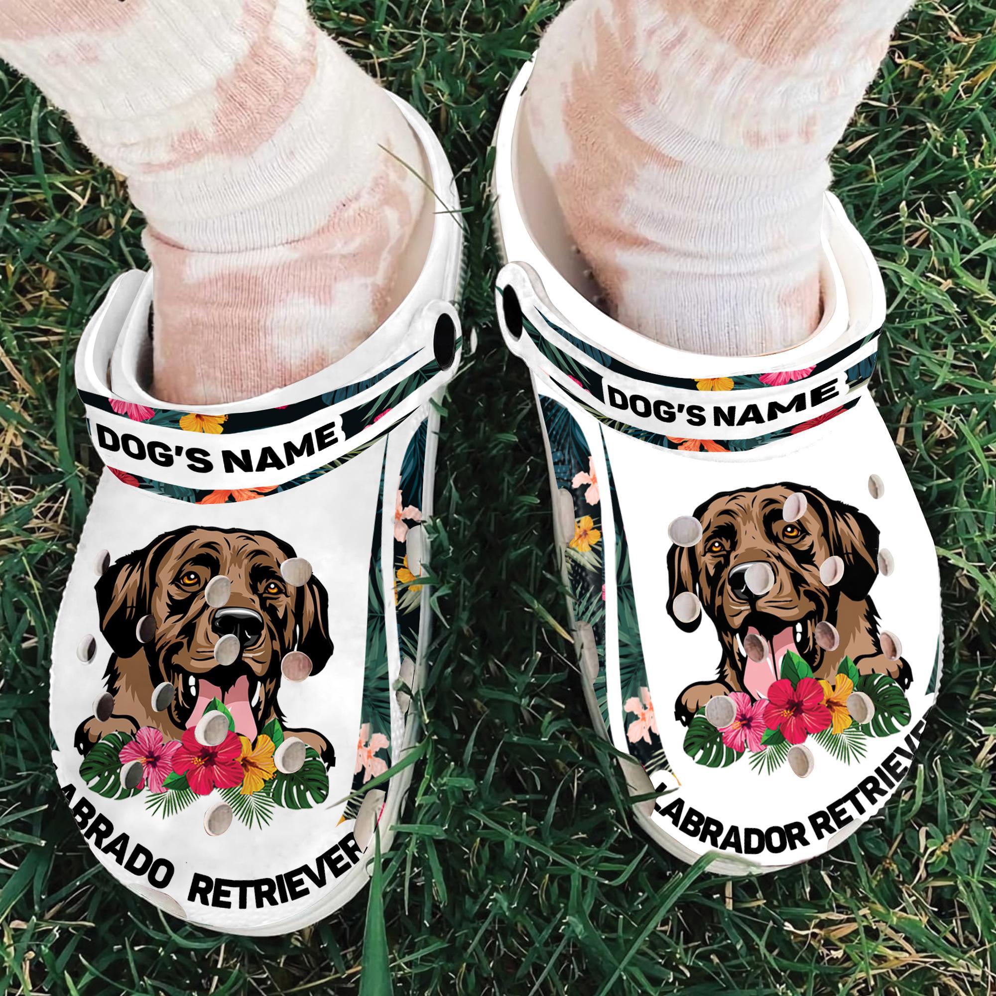 Merchidea Labrador Retriever Dog Crocs Crocband Clogs Shoes Comfortable For Men Women and Kids