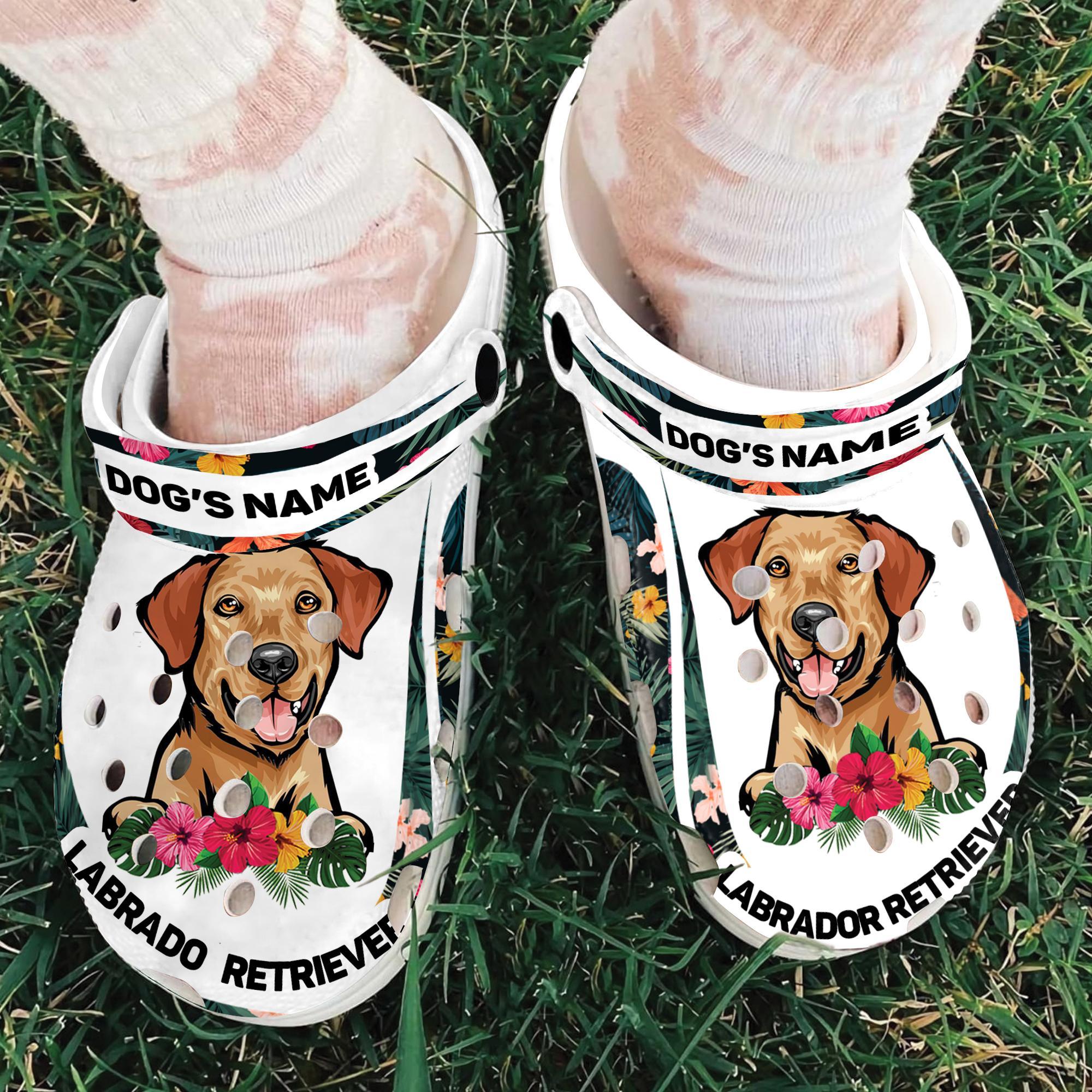 Merchidea Labrador Retriever Dog Crocs Crocband Clogs Shoes Comfortable For Men Women and Kids