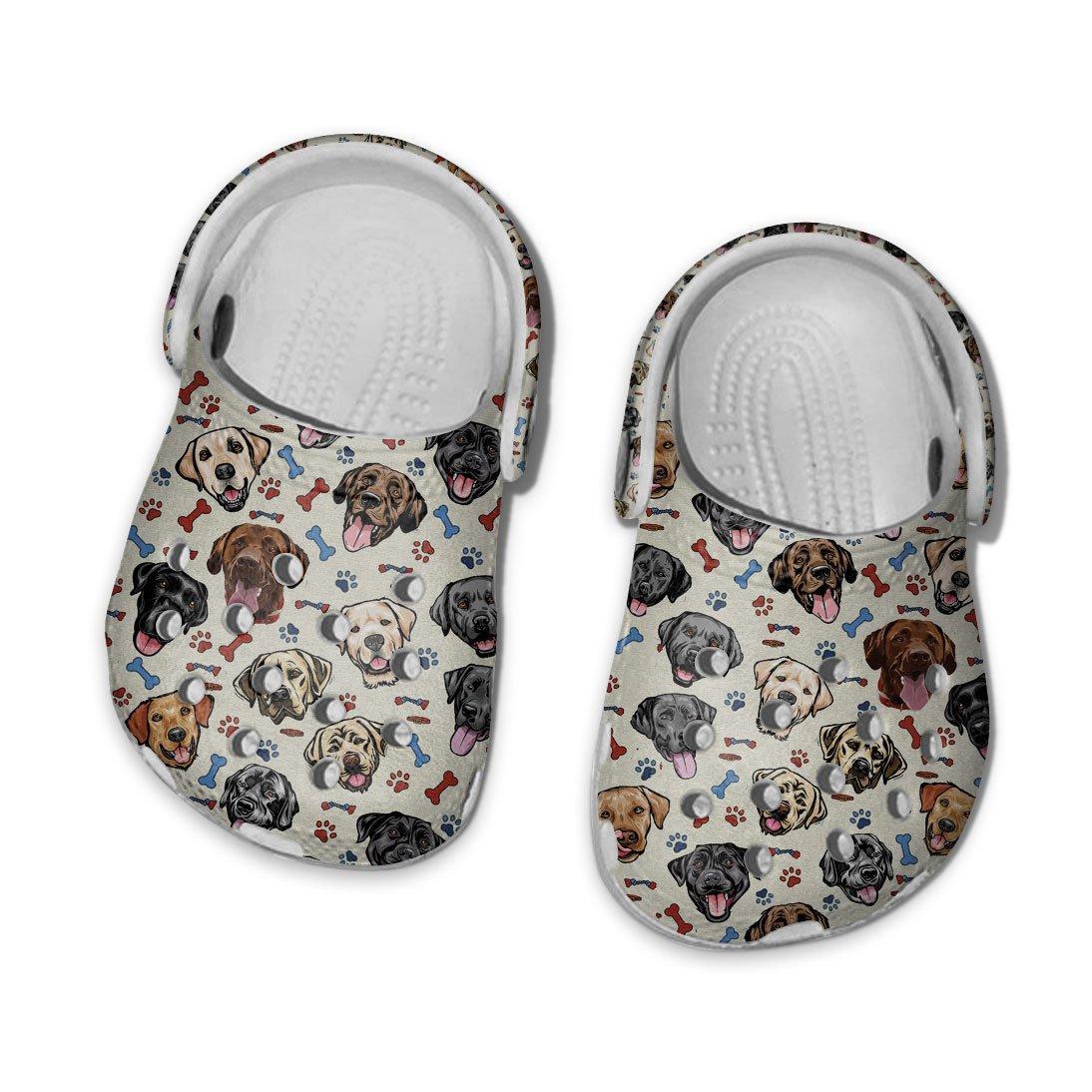 Merchidea Labrador Retriever Dog Crocs Crocband Clogs Shoes Comfortable For Men Women and Kids