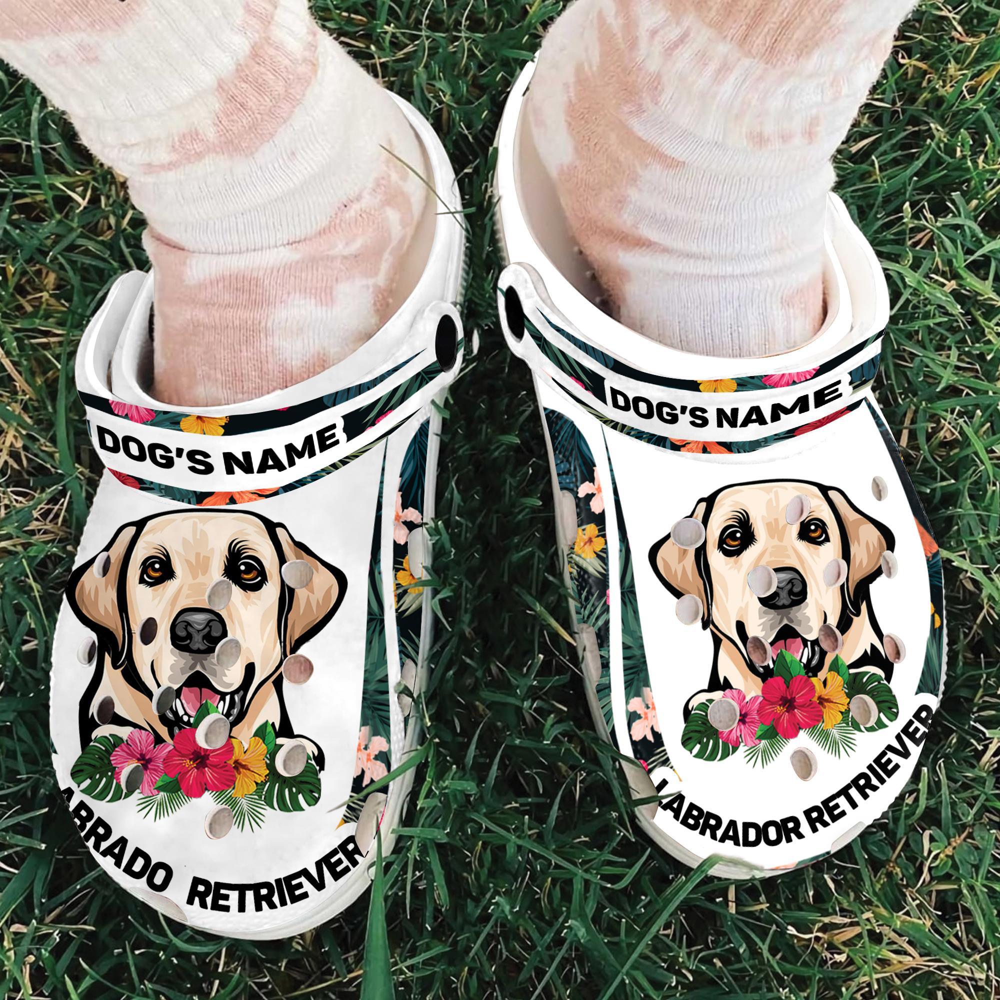 Merchidea Labrador Retriever Dog Crocs Crocband Clogs Shoes Comfortable For Men Women and Kids