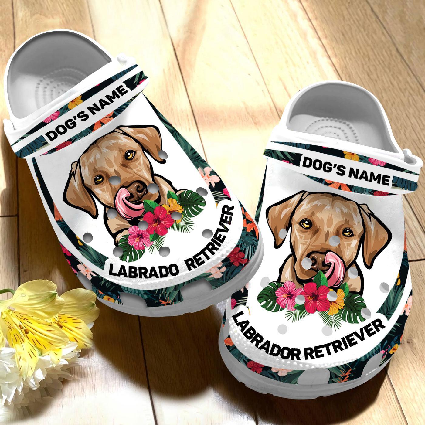Merchidea Labrador Retriever Dog Crocs Crocband Clogs Shoes Comfortable For Men Women and Kids