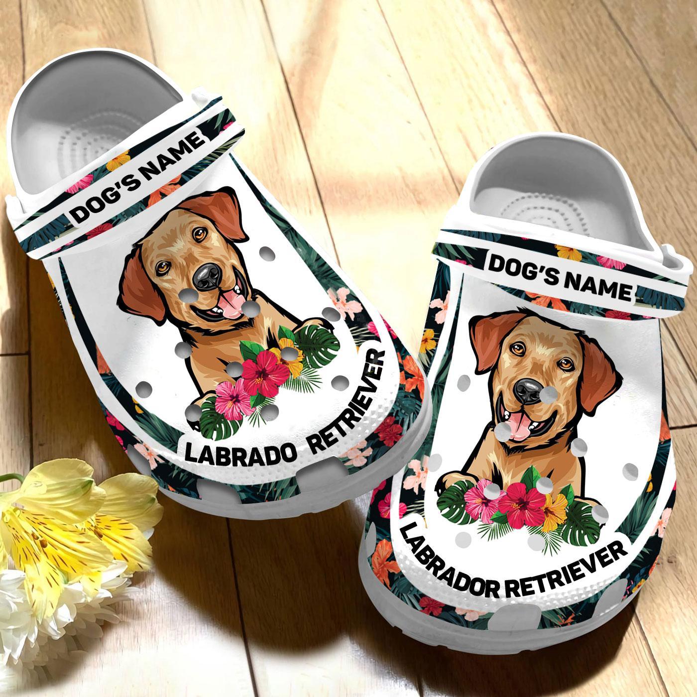 Merchidea Labrador Retriever Dog Crocs Crocband Clogs Shoes Comfortable For Men Women and Kids