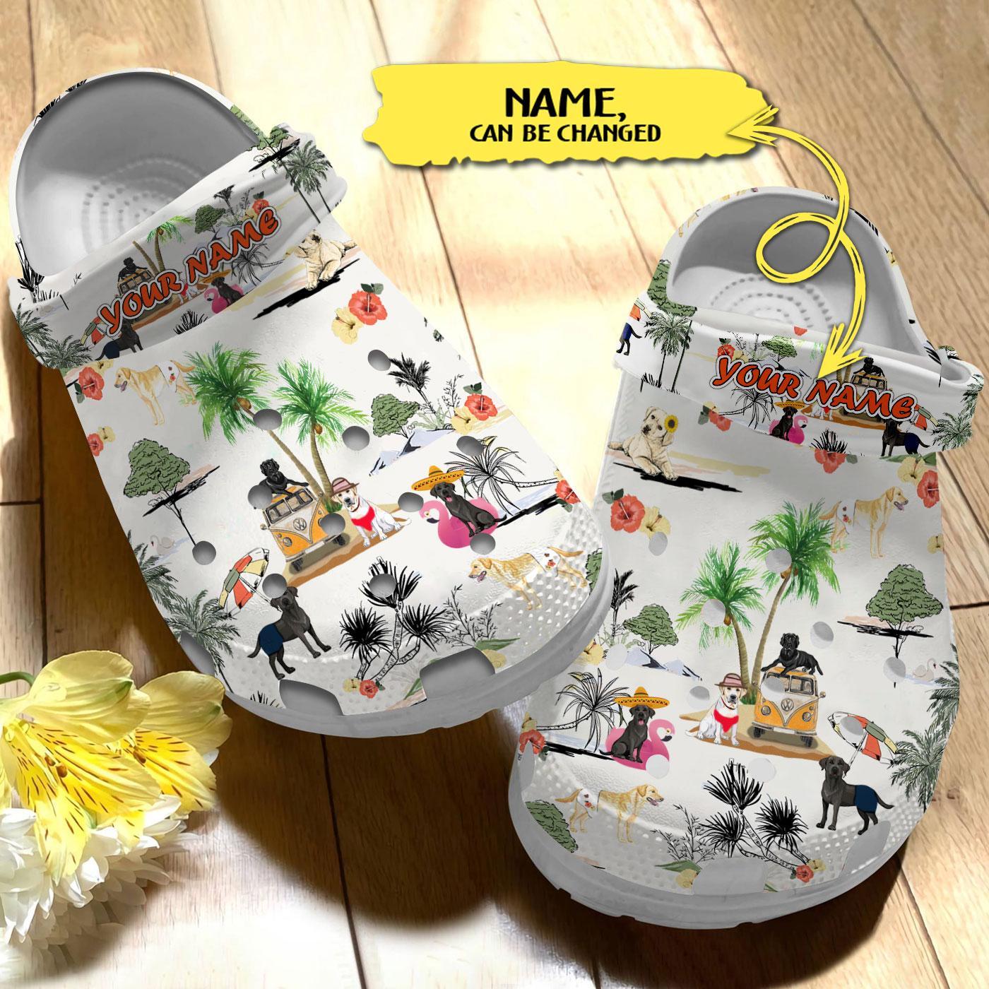 Merchidea Labrador Retriever Dog Crocs Crocband Clogs Shoes Comfortable For Men Women and Kids