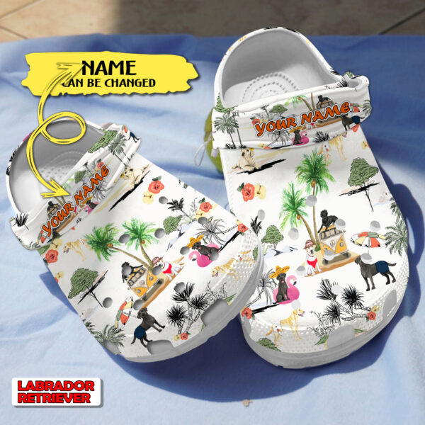 Merchidea Labrador Retriever Dog Crocs Crocband Clogs Shoes Comfortable For Men Women and Kids