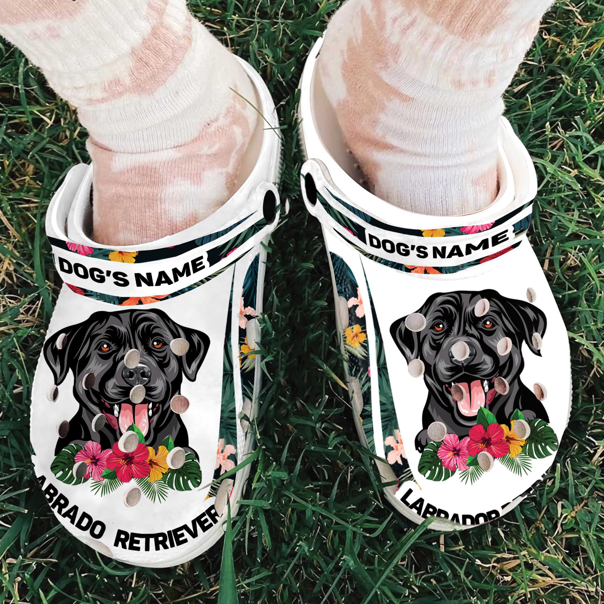 Merchidea Labrador Retriever Dog Crocs Crocband Clogs Shoes Comfortable For Men Women and Kids