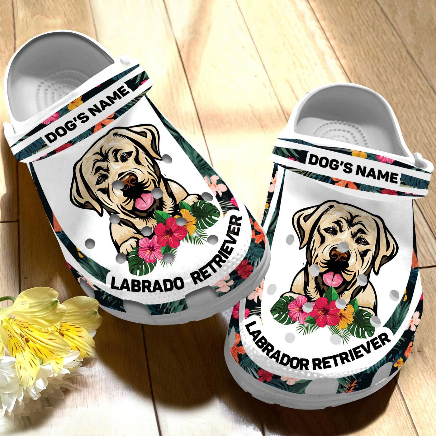 Merchidea Labrador Retriever Dog Crocs Crocband Clogs Shoes Comfortable For Men Women and Kids