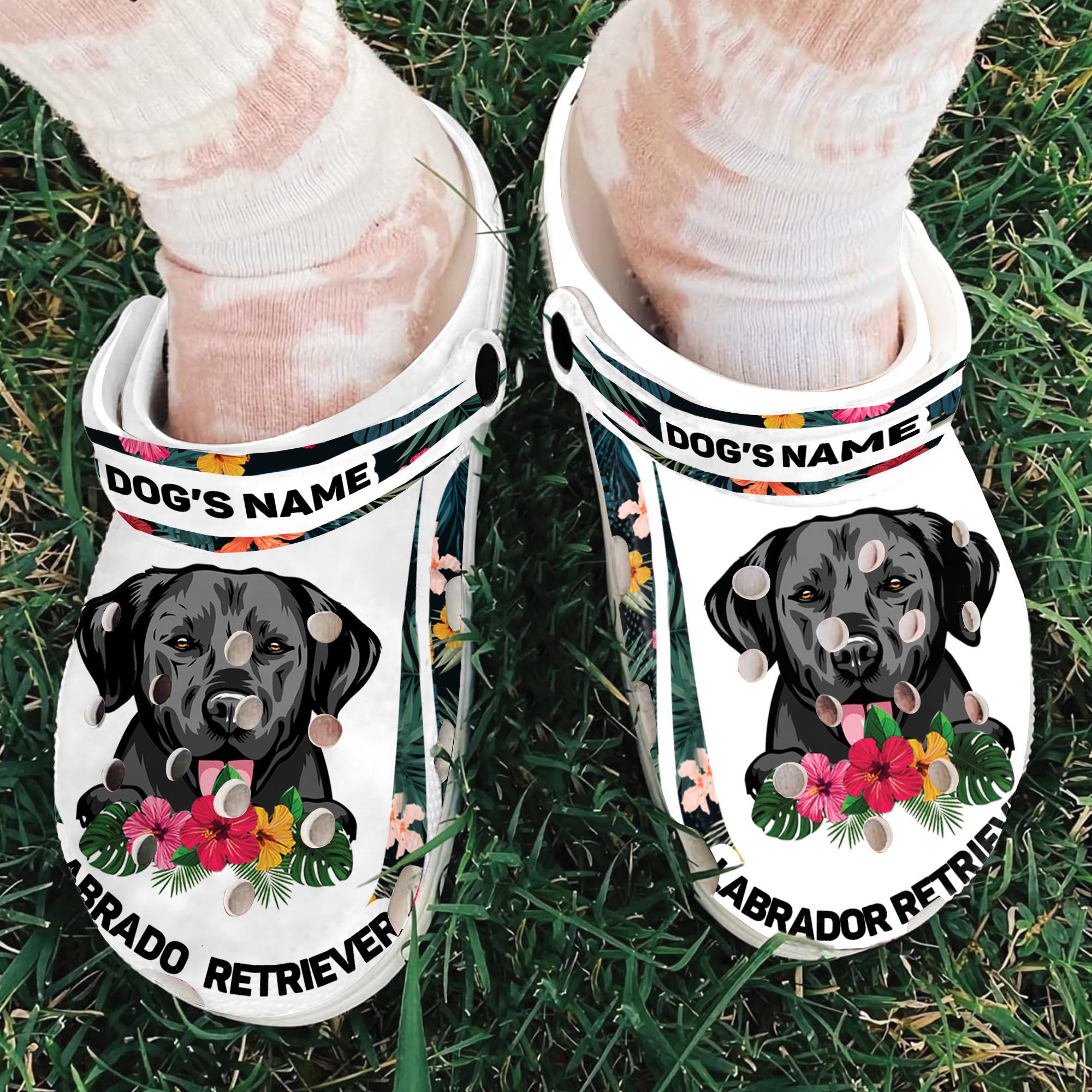 Merchidea Labrador Retriever Dog Crocs Crocband Clogs Shoes Comfortable For Men Women and Kids