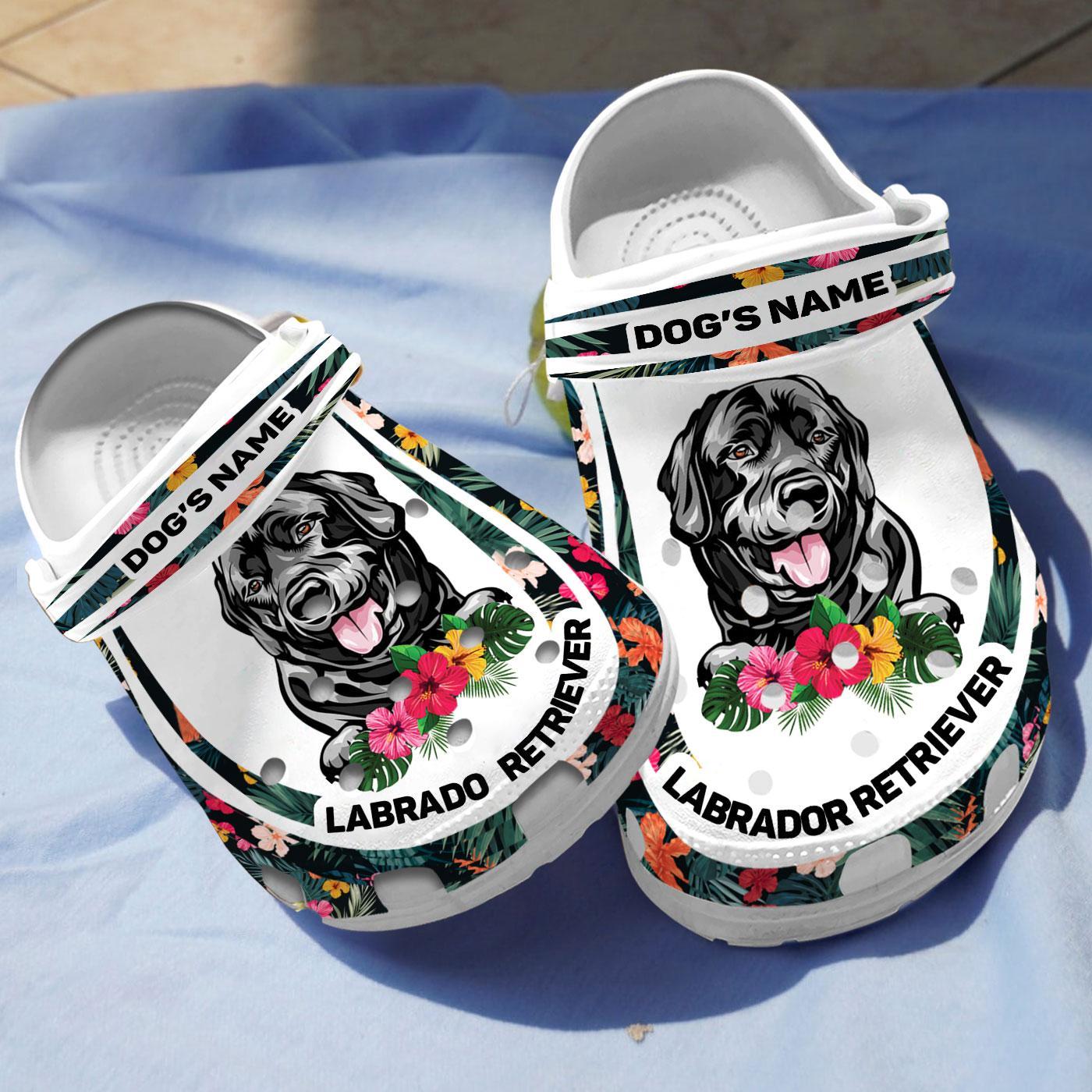 Merchidea Labrador Retriever Dog Crocs Crocband Clogs Shoes Comfortable For Men Women and Kids