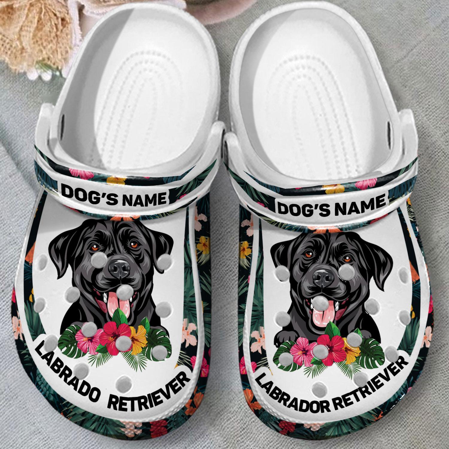 Merchidea Labrador Retriever Dog Crocs Crocband Clogs Shoes Comfortable For Men Women and Kids