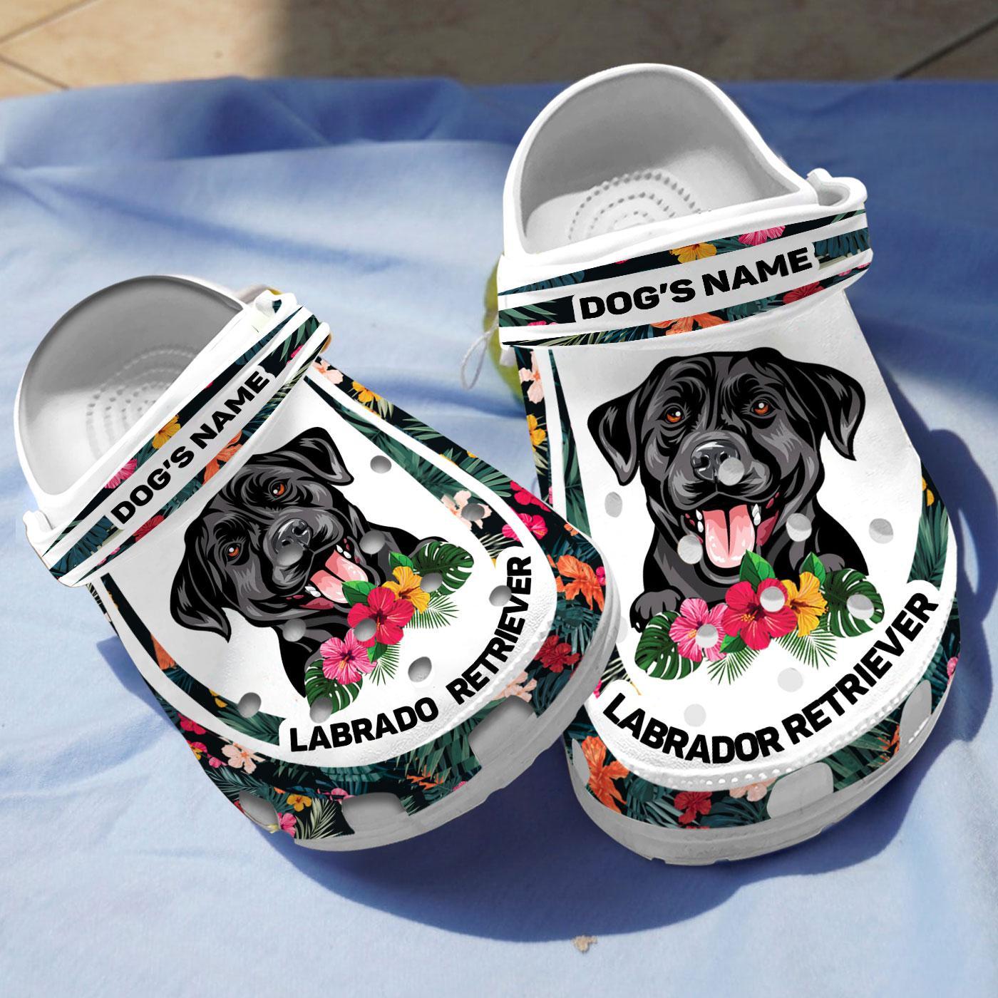 Merchidea Labrador Retriever Dog Crocs Crocband Clogs Shoes Comfortable For Men Women and Kids