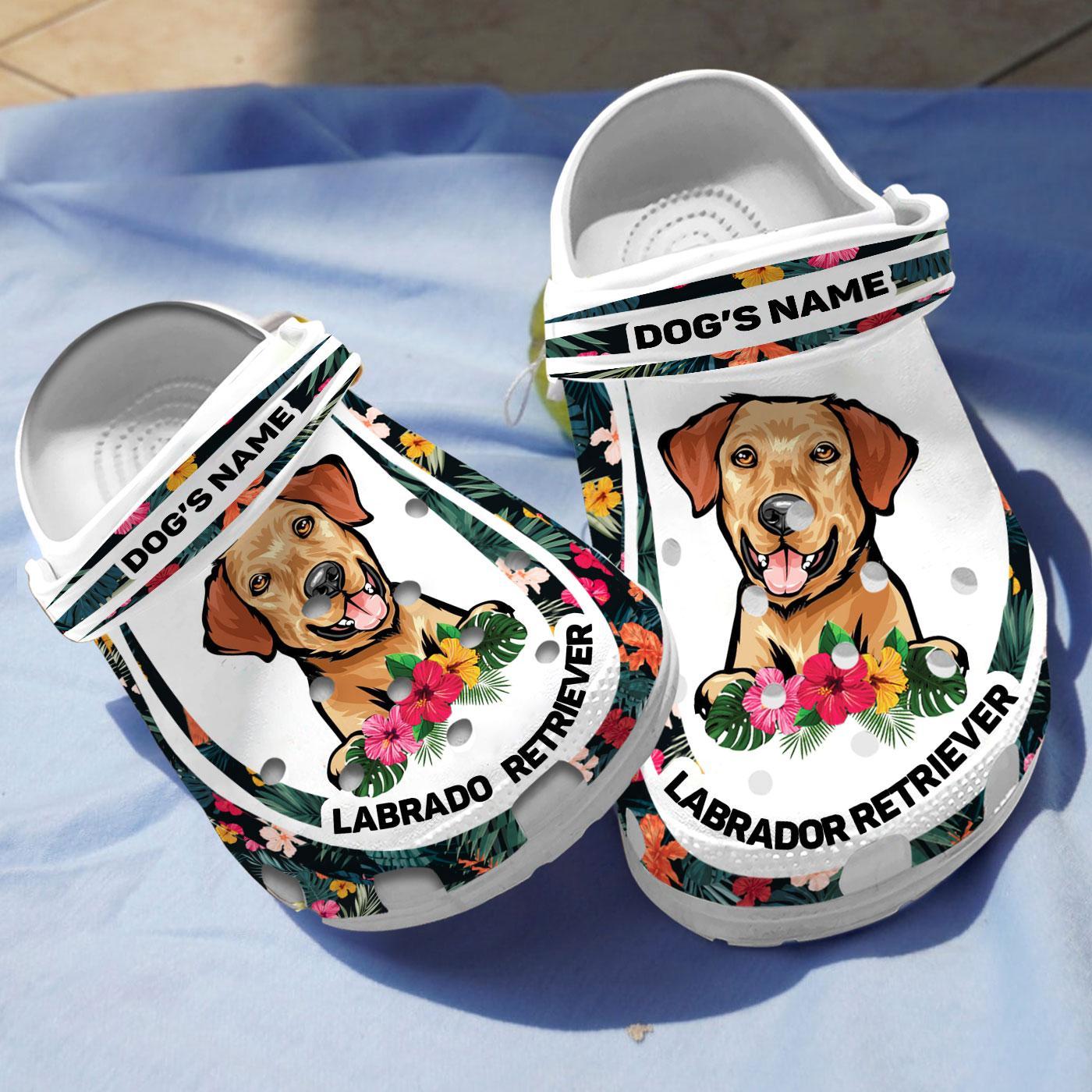 Merchidea Labrador Retriever Dog Crocs Crocband Clogs Shoes Comfortable For Men Women and Kids