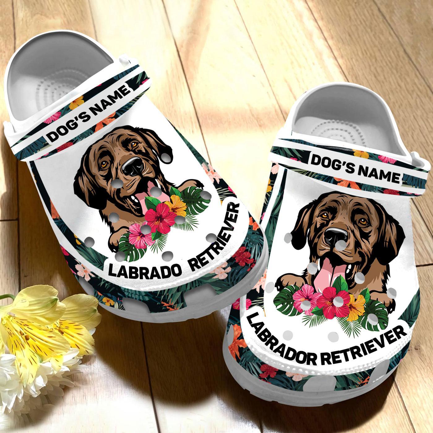 Merchidea Labrador Retriever Dog Crocs Crocband Clogs Shoes Comfortable For Men Women and Kids