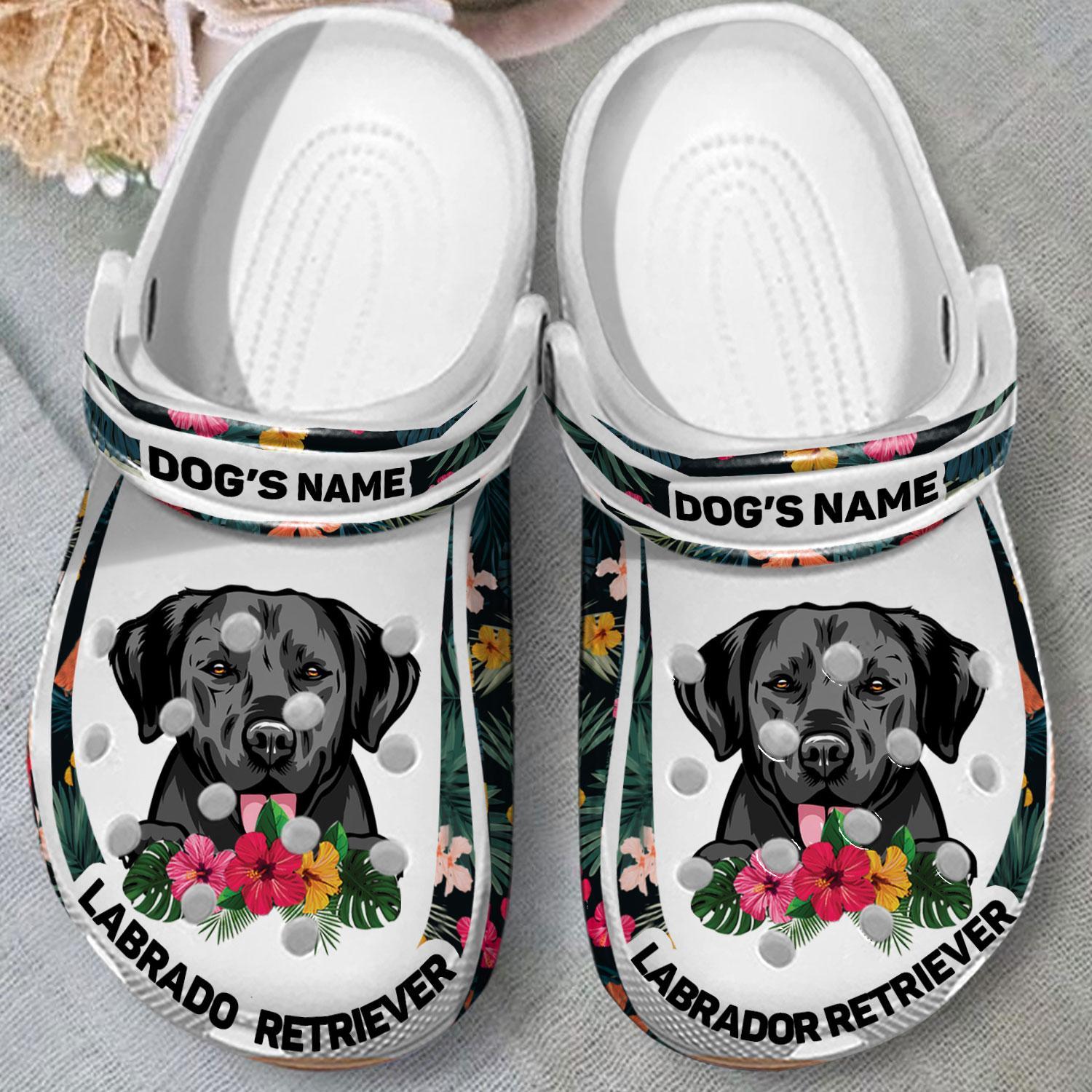 Merchidea Labrador Retriever Dog Crocs Crocband Clogs Shoes Comfortable For Men Women and Kids