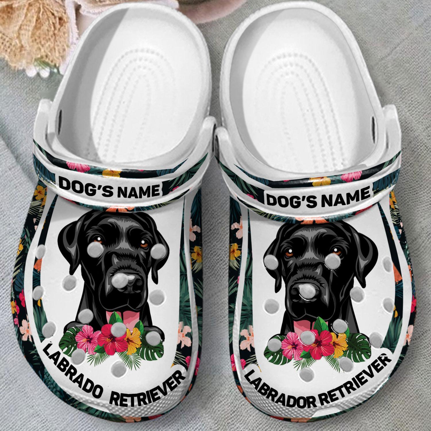 Merchidea Labrador Retriever Dog Crocs Crocband Clogs Shoes Comfortable For Men Women and Kids