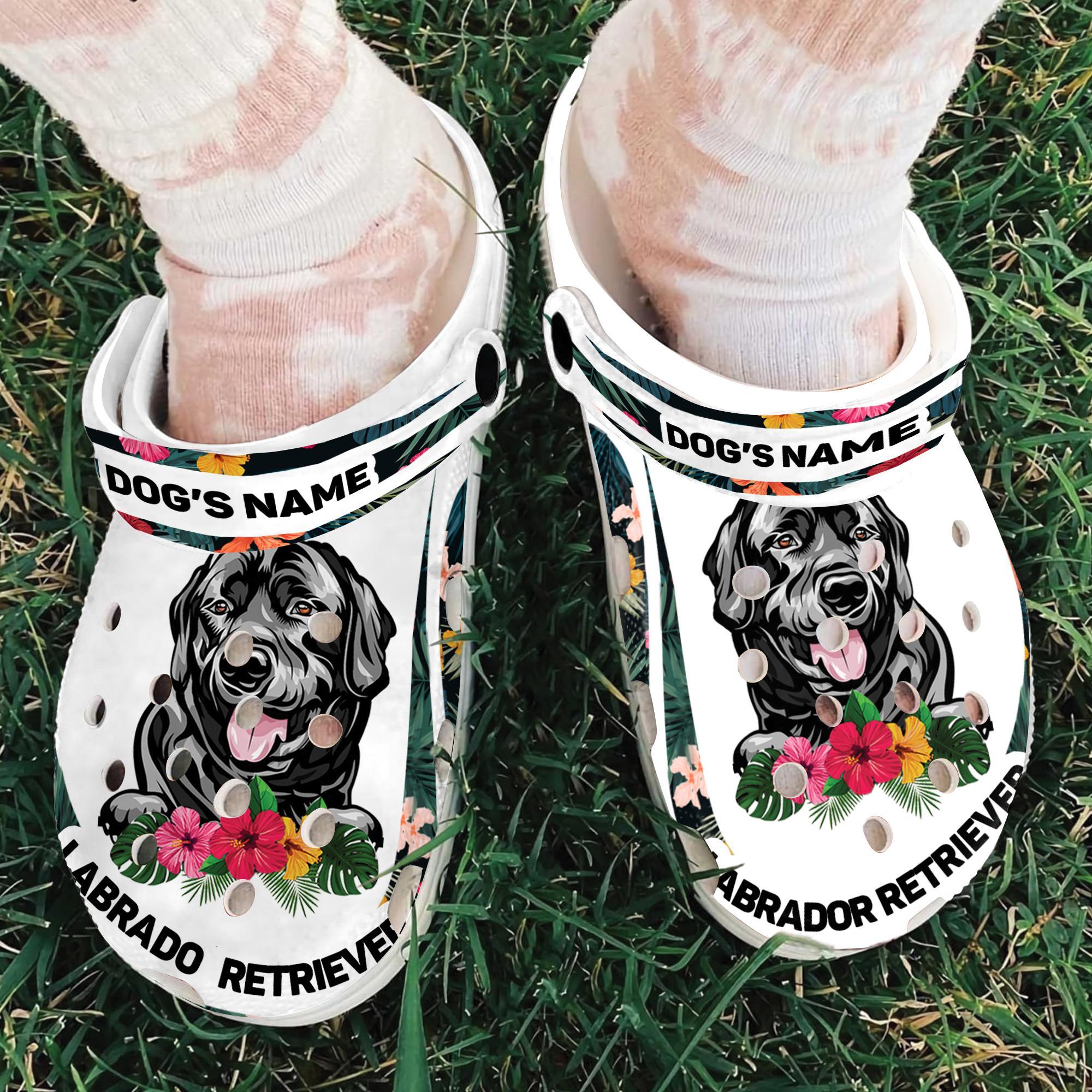 Merchidea Labrador Retriever Dog Crocs Crocband Clogs Shoes Comfortable For Men Women and Kids