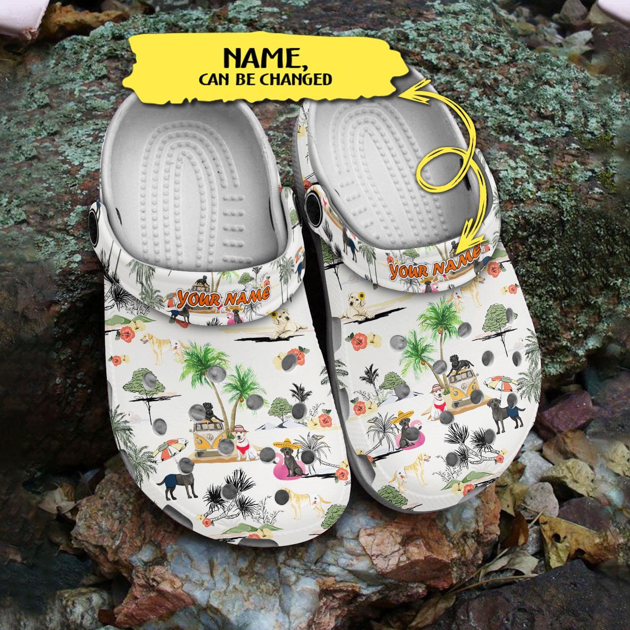 Merchidea Labrador Retriever Dog Crocs Crocband Clogs Shoes Comfortable For Men Women and Kids