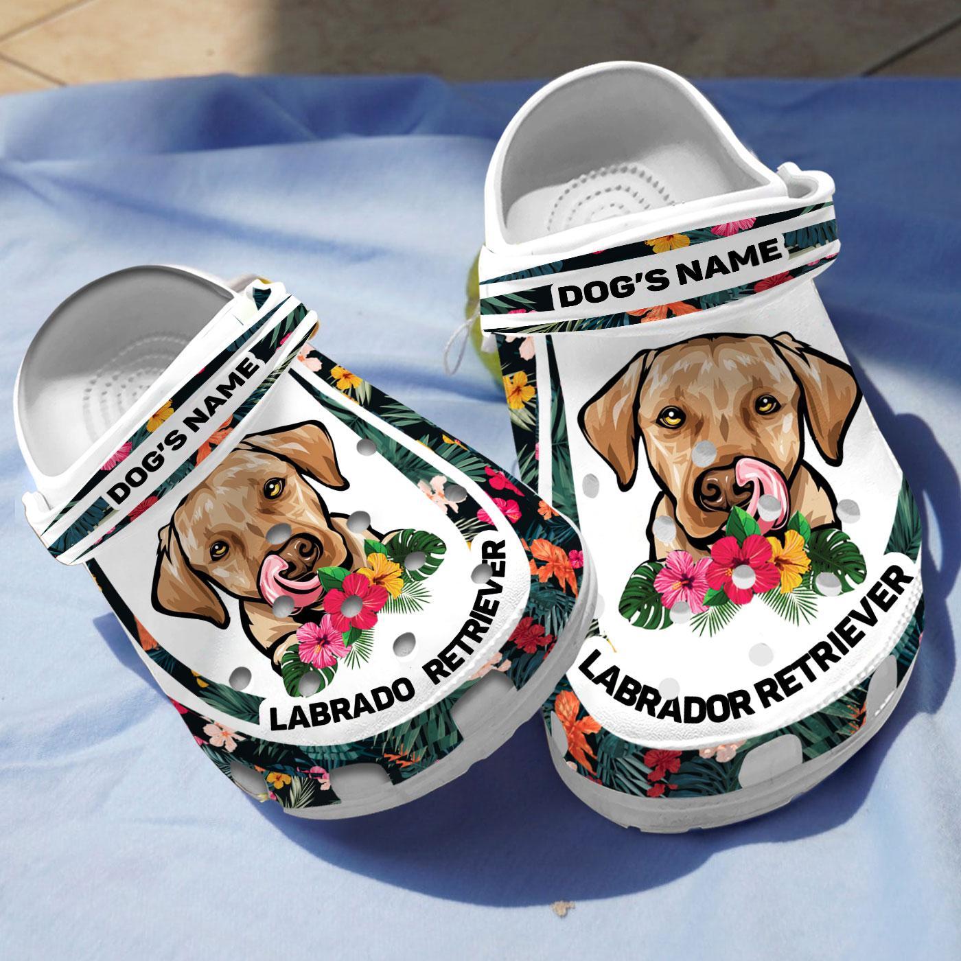 Merchidea Labrador Retriever Dog Crocs Crocband Clogs Shoes Comfortable For Men Women and Kids