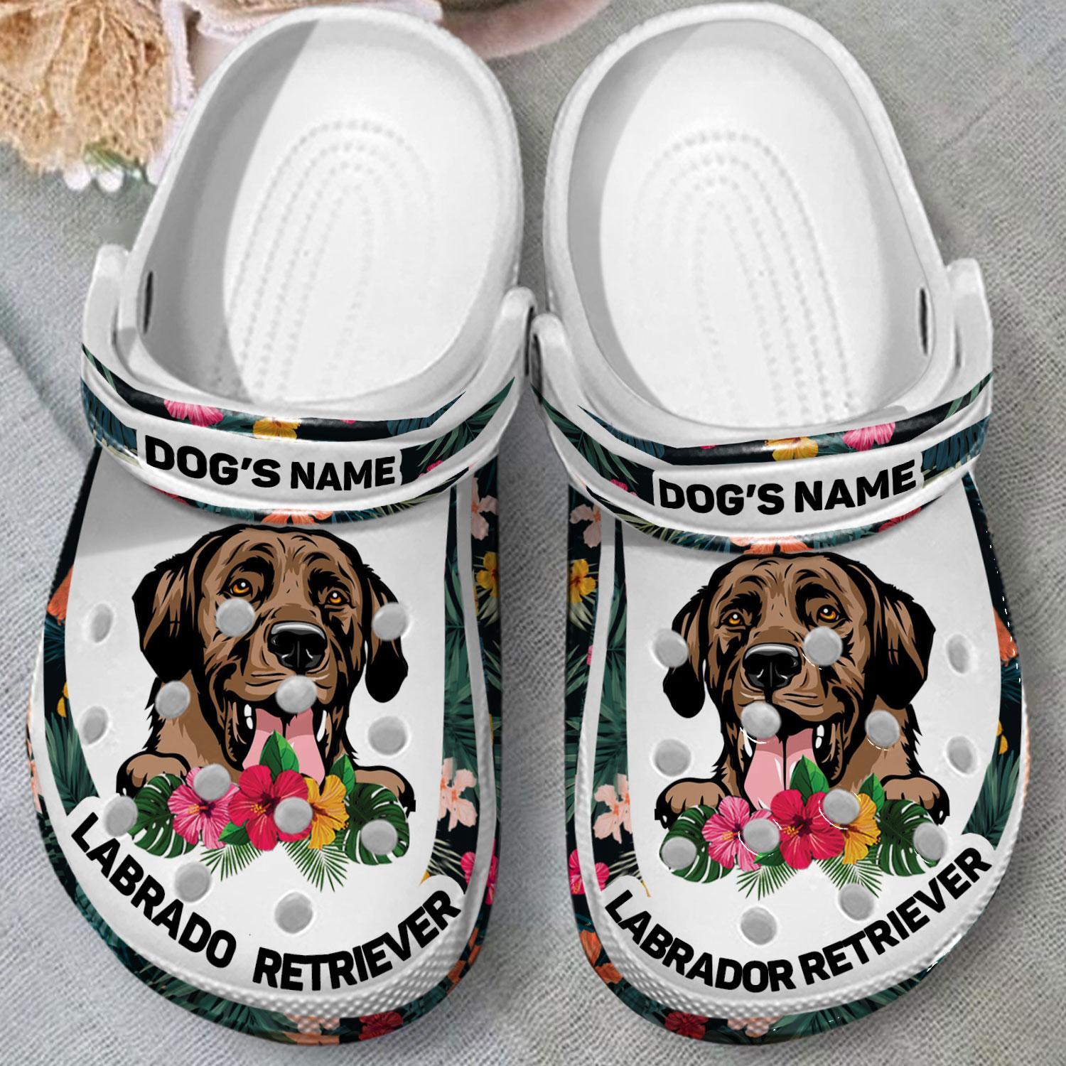 Merchidea Labrador Retriever Dog Crocs Crocband Clogs Shoes Comfortable For Men Women and Kids