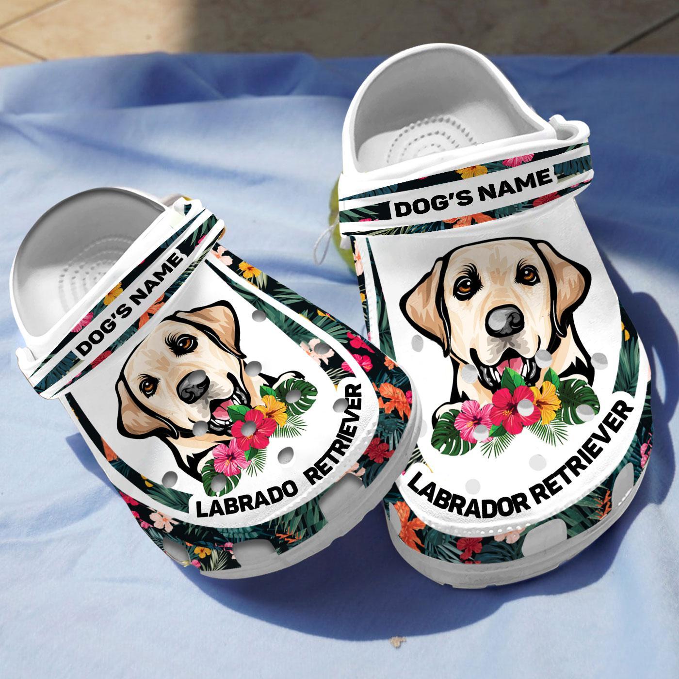 Merchidea Labrador Retriever Dog Crocs Crocband Clogs Shoes Comfortable For Men Women and Kids