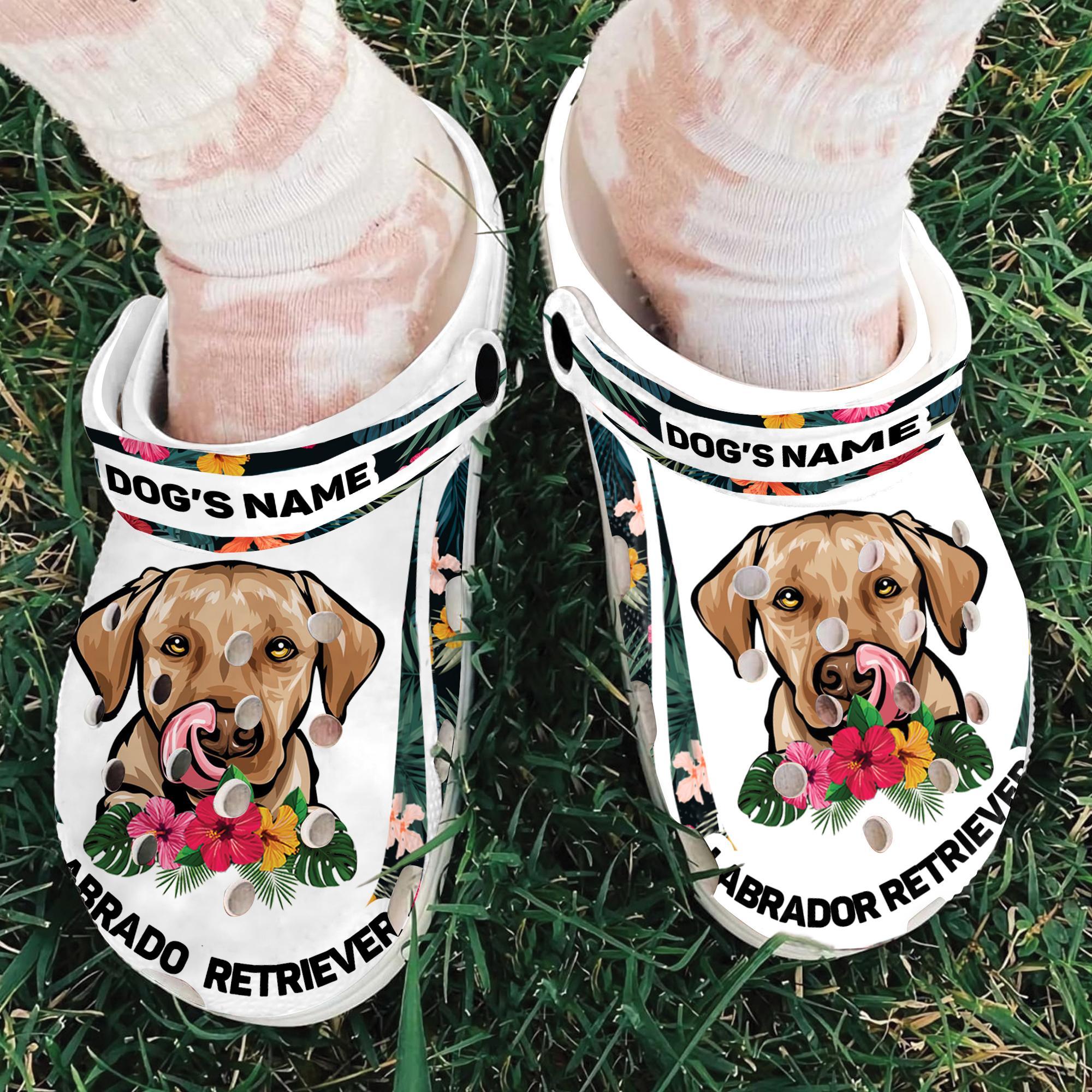 Merchidea Labrador Retriever Dog Crocs Crocband Clogs Shoes Comfortable For Men Women and Kids