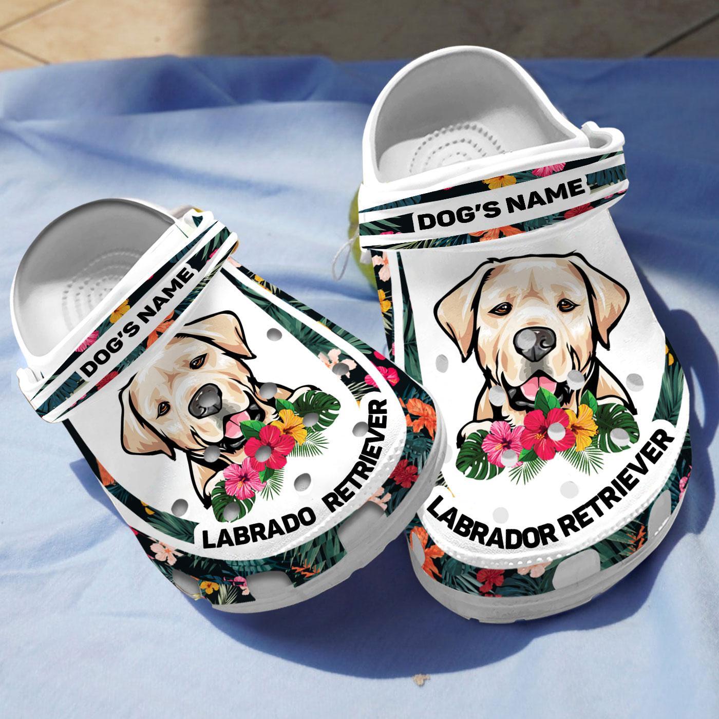 Merchidea Labrador Retriever Dog Crocs Crocband Clogs Shoes Comfortable For Men Women and Kids