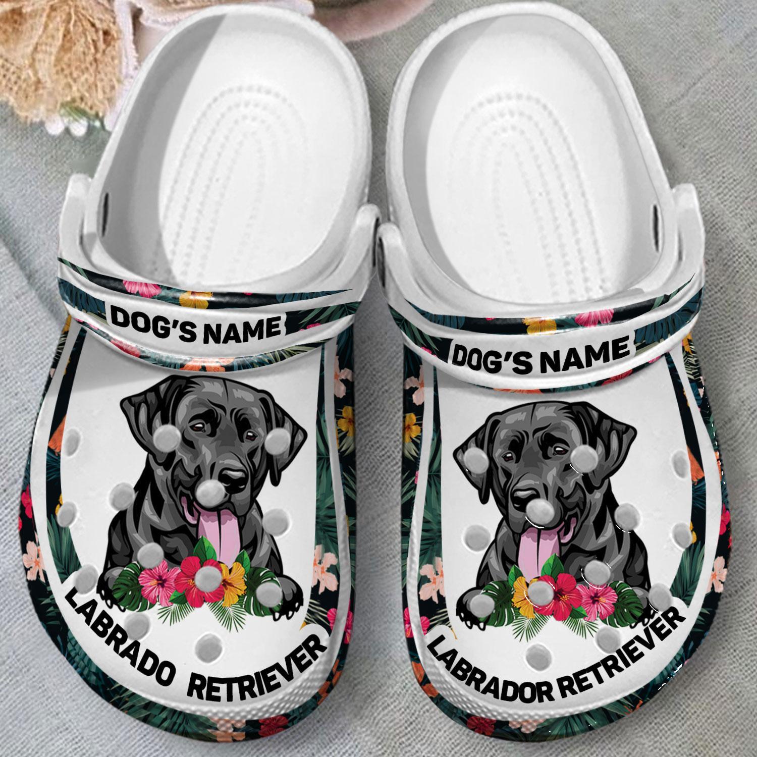 Merchidea Labrador Retriever Dog Crocs Crocband Clogs Shoes Comfortable For Men Women and Kids