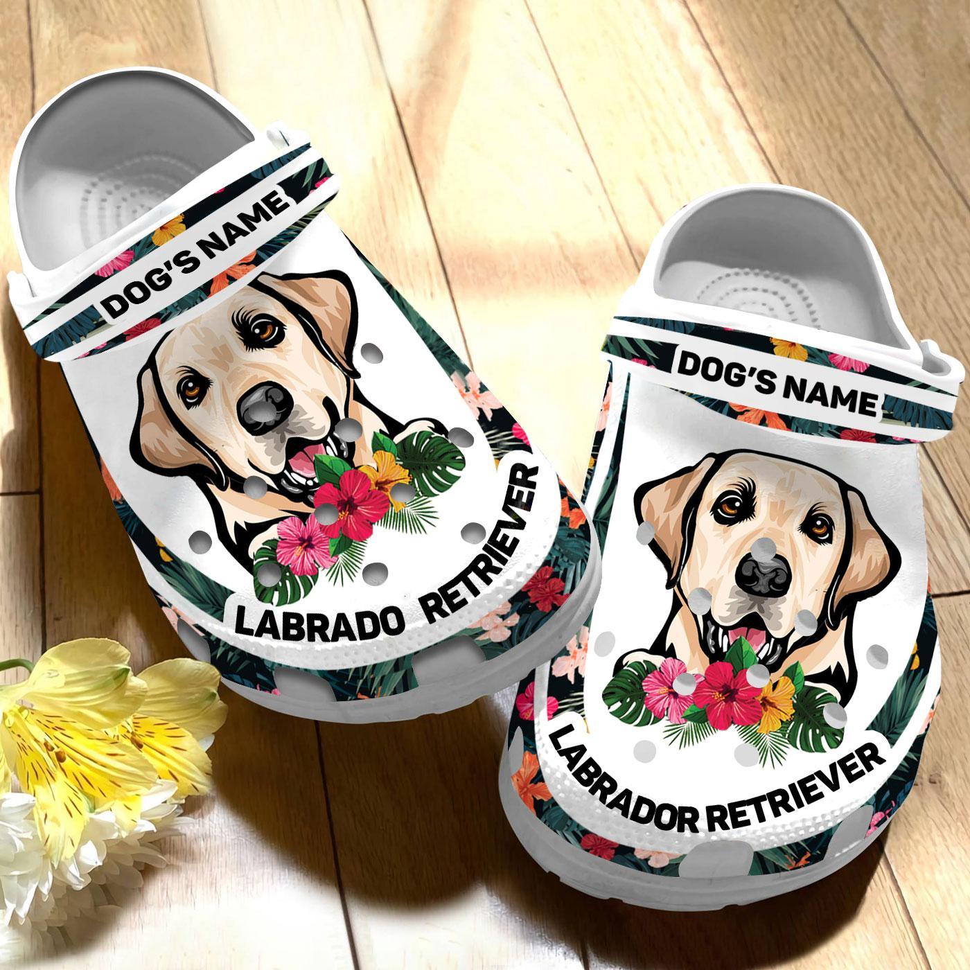 Merchidea Labrador Retriever Dog Crocs Crocband Clogs Shoes Comfortable For Men Women and Kids