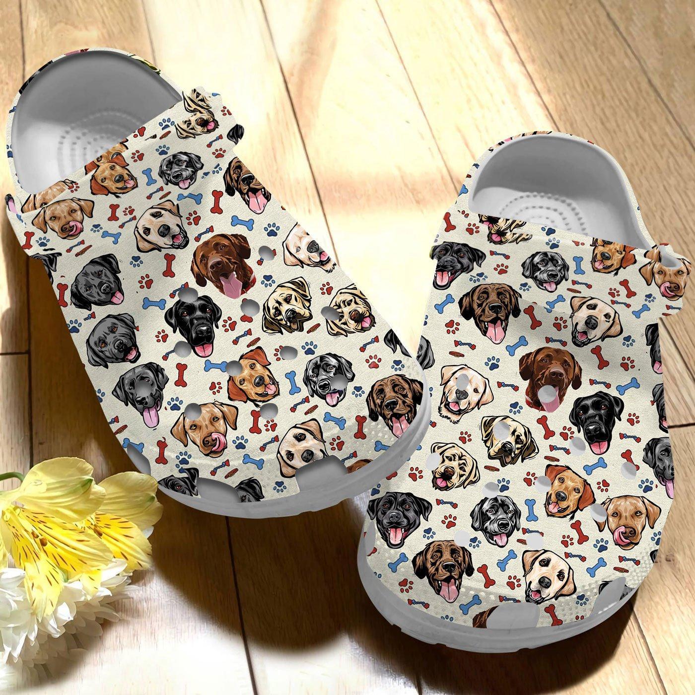 Merchidea Labrador Retriever Dog Crocs Crocband Clogs Shoes Comfortable For Men Women and Kids