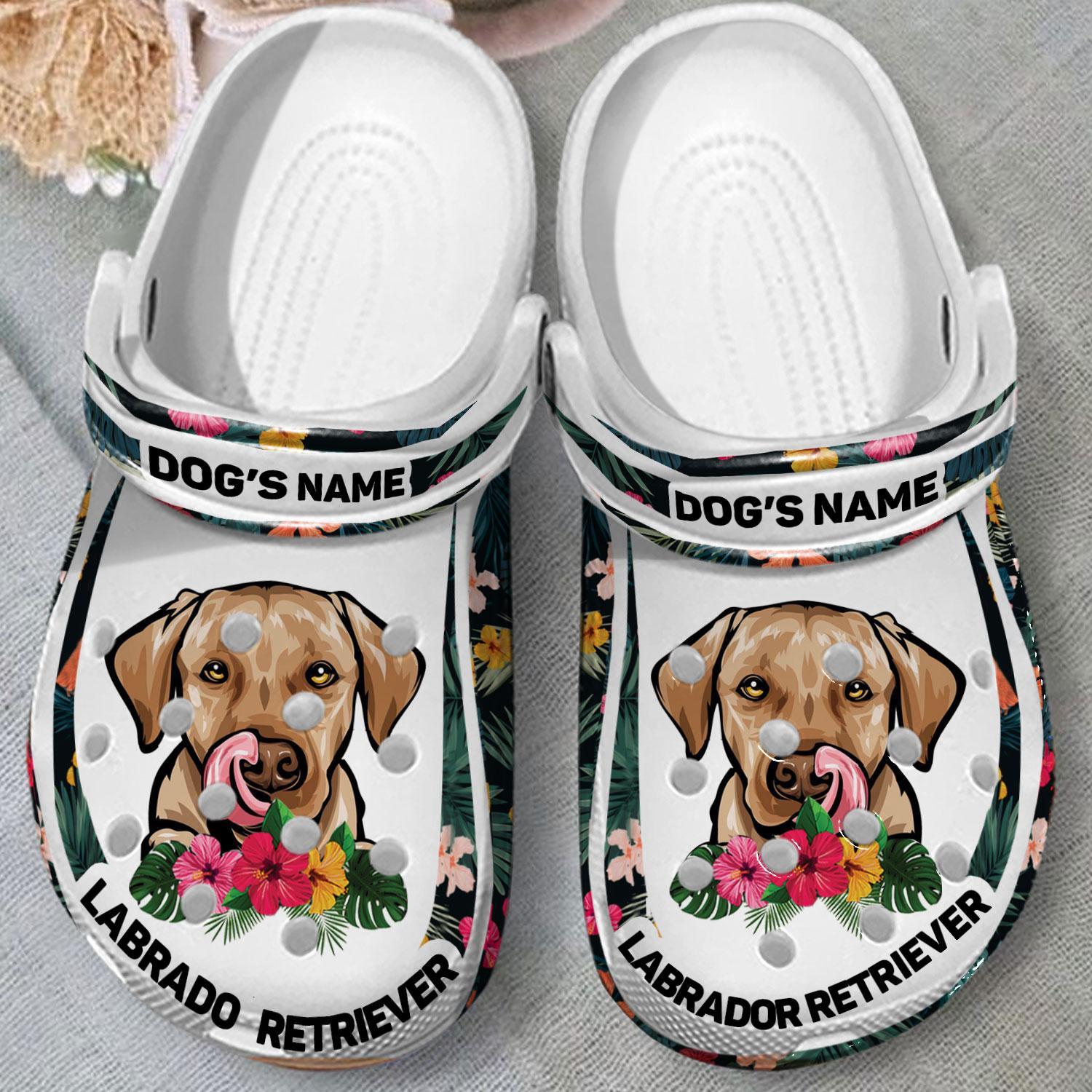 Merchidea Labrador Retriever Dog Crocs Crocband Clogs Shoes Comfortable For Men Women and Kids