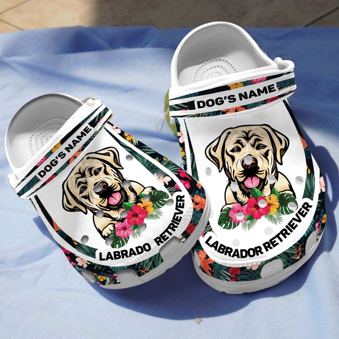 Merchidea Labrador Retriever Dog Crocs Crocband Clogs Shoes Comfortable For Men Women and Kids