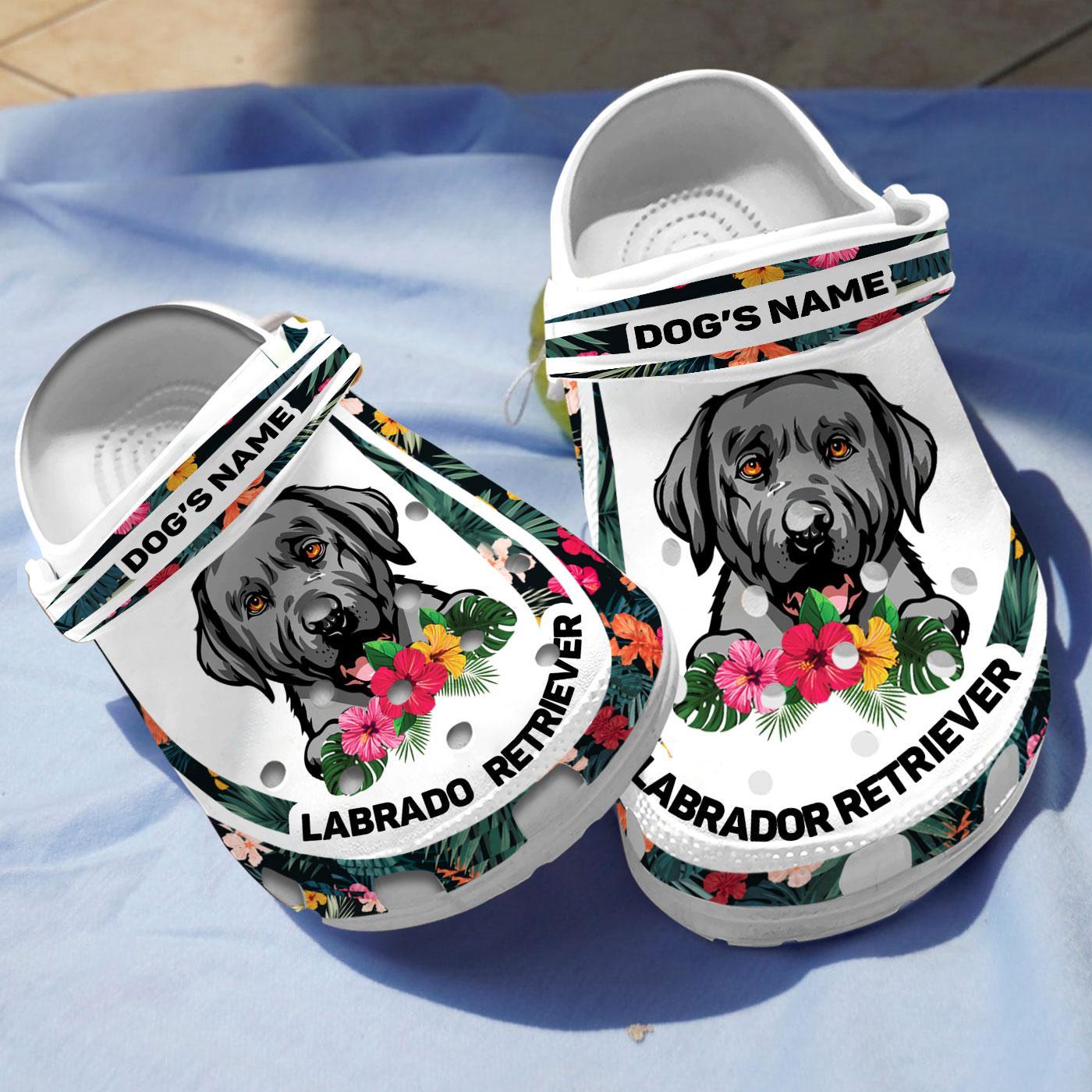 Merchidea Labrador Retriever Dog Crocs Crocband Clogs Shoes Comfortable For Men Women and Kids