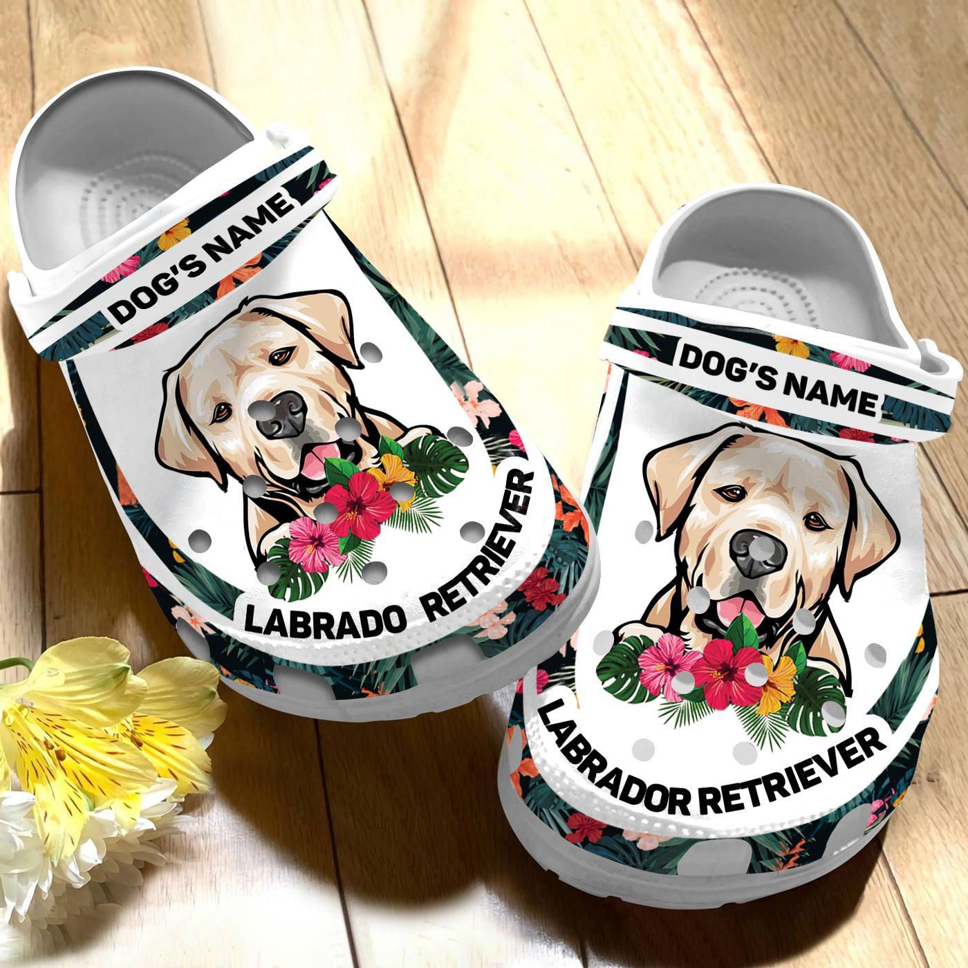 Merchidea Labrador Retriever Dog Crocs Crocband Clogs Shoes Comfortable For Men Women and Kids