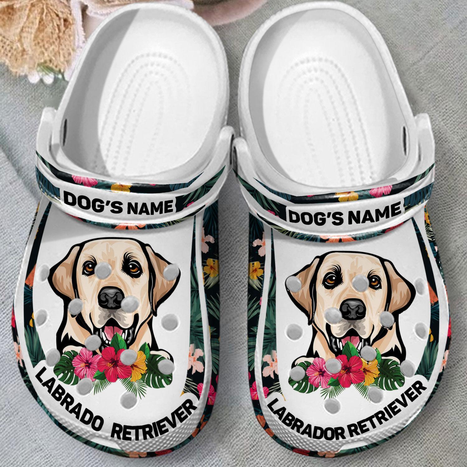 Merchidea Labrador Retriever Dog Crocs Crocband Clogs Shoes Comfortable For Men Women and Kids