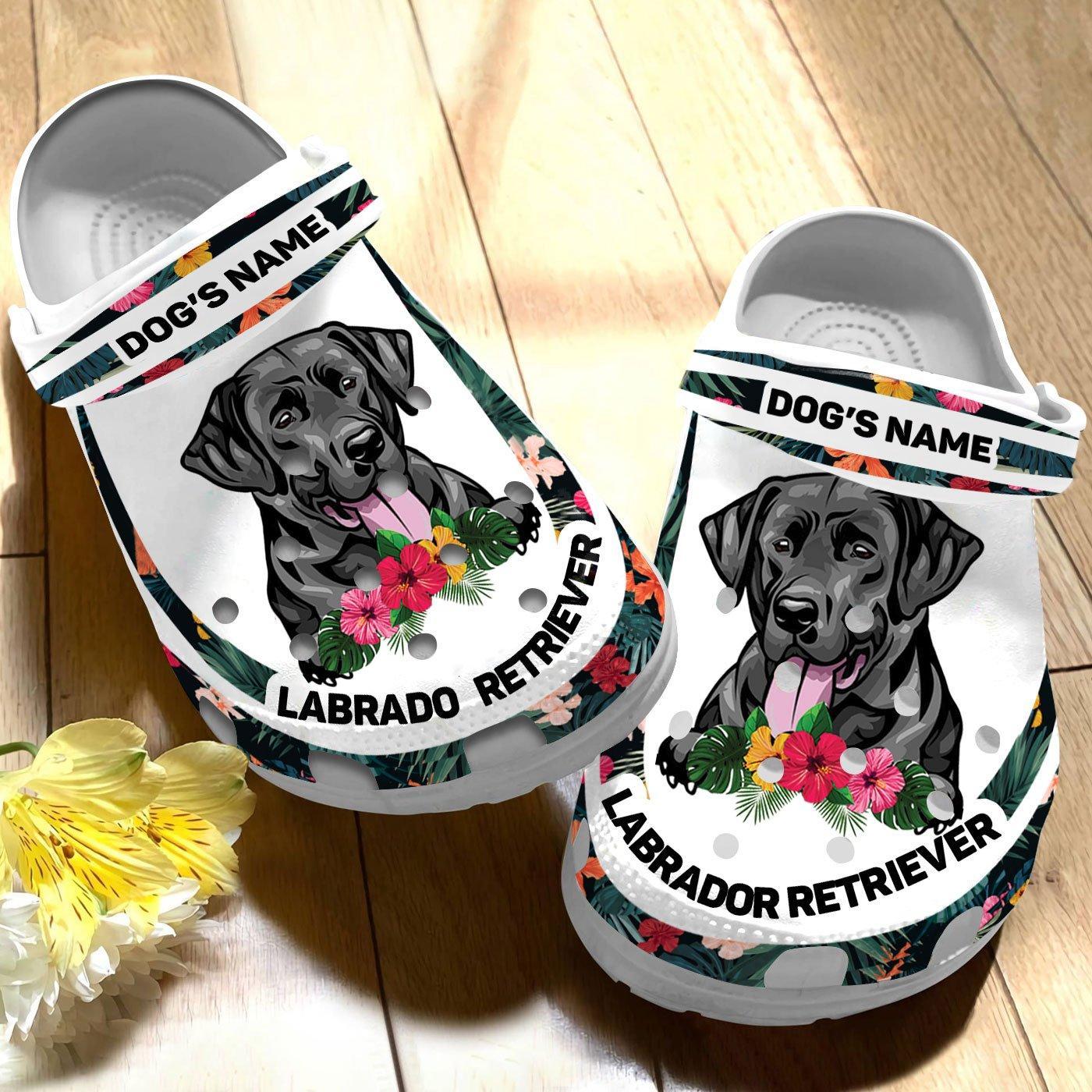 Merchidea Labrador Retriever Dog Crocs Crocband Clogs Shoes Comfortable For Men Women and Kids