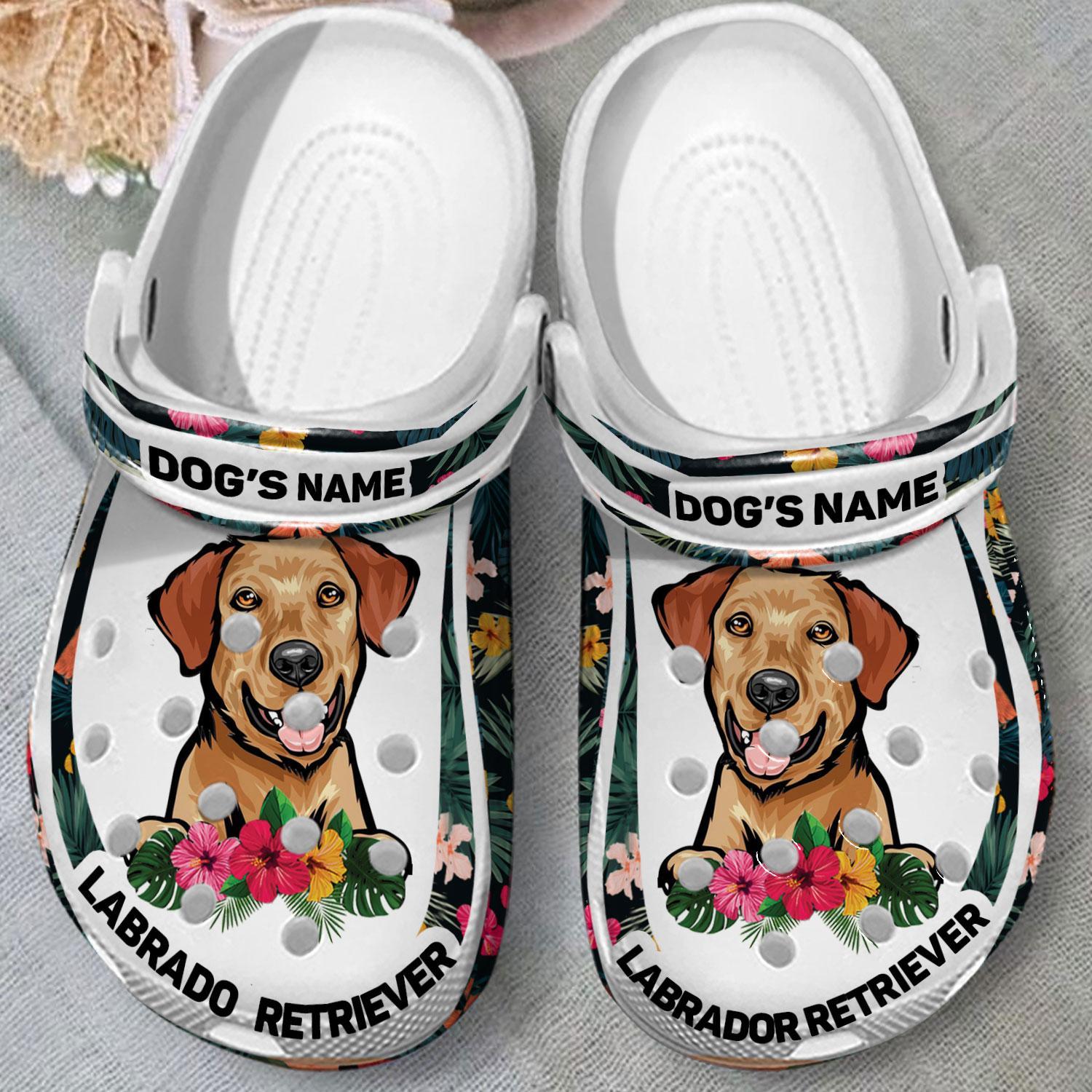 Merchidea Labrador Retriever Dog Crocs Crocband Clogs Shoes Comfortable For Men Women and Kids