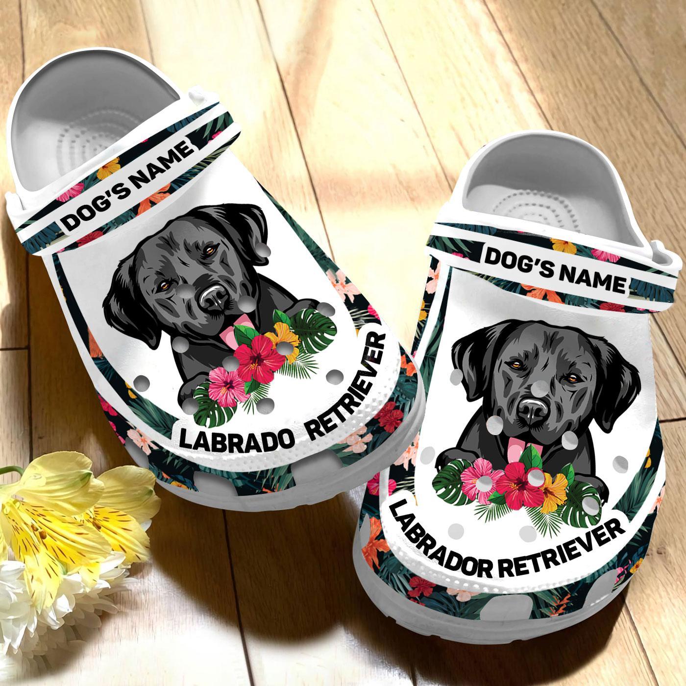 Merchidea Labrador Retriever Dog Crocs Crocband Clogs Shoes Comfortable For Men Women and Kids