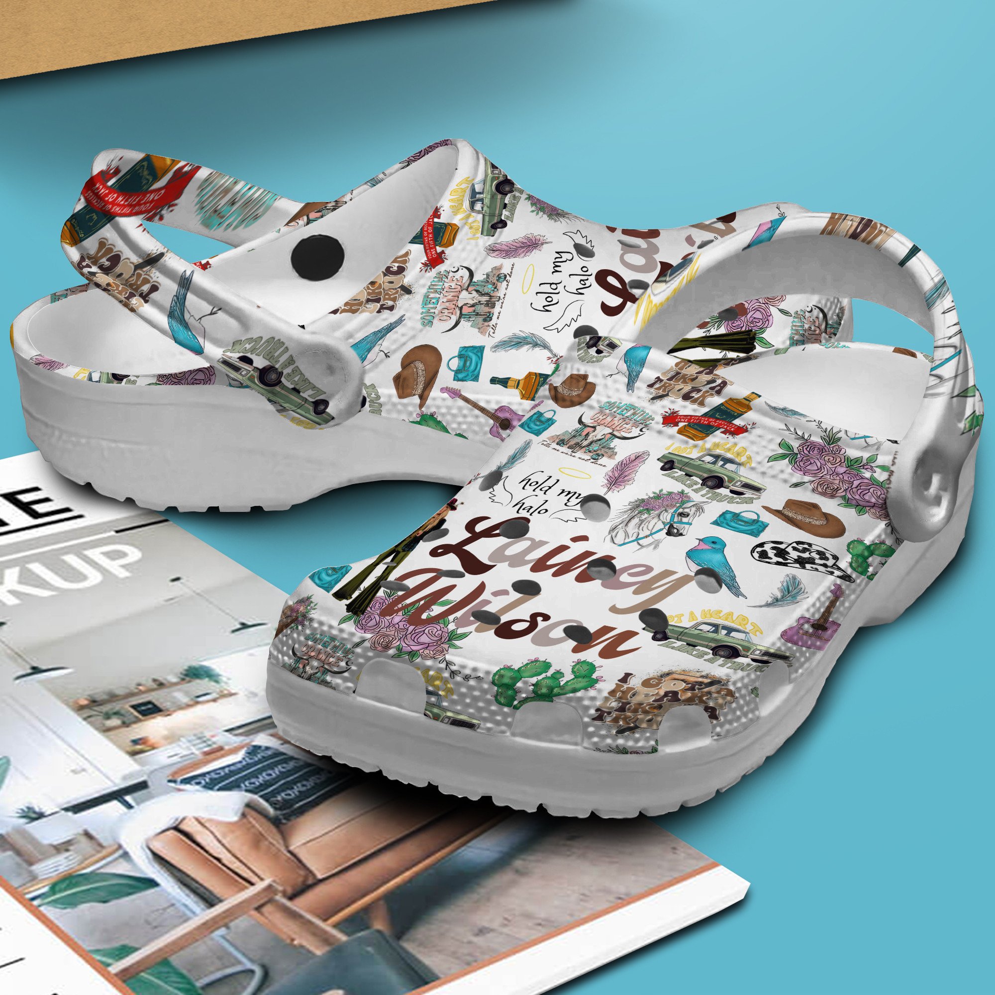 Merchidea Lainey Wilson Music Crocs Crocband Clogs Shoes Comfortable For Men Women and Kids